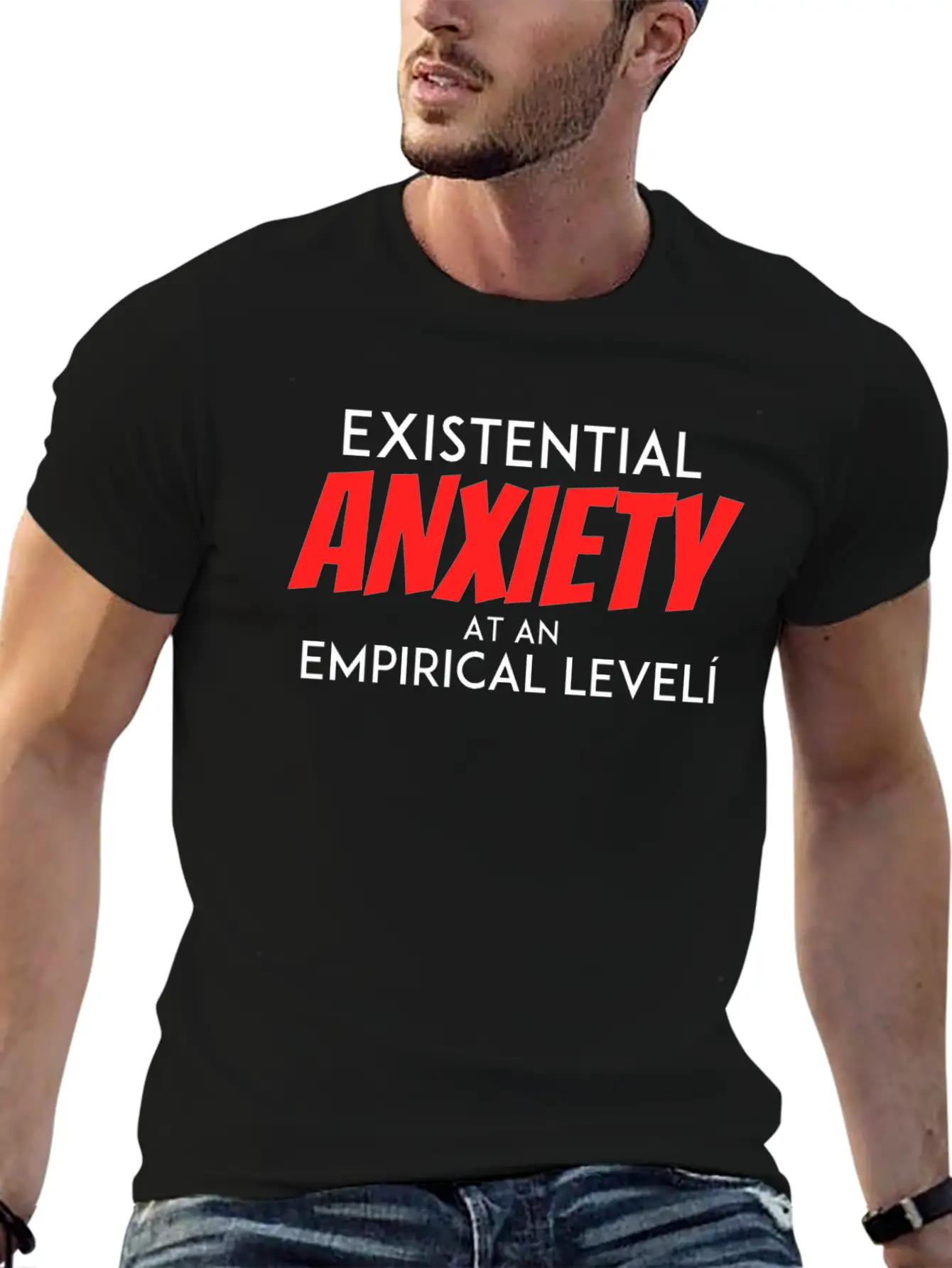 Existential Anxiety At An Empirical Levelcumulativ Casual Graphic T-Shirt – Simple And Comfortable Daily Wear