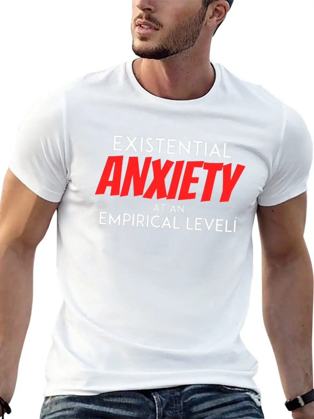 Existential Anxiety At An Empirical Levelcumulativ Casual Graphic T-Shirt – Simple And Comfortable Daily Wear