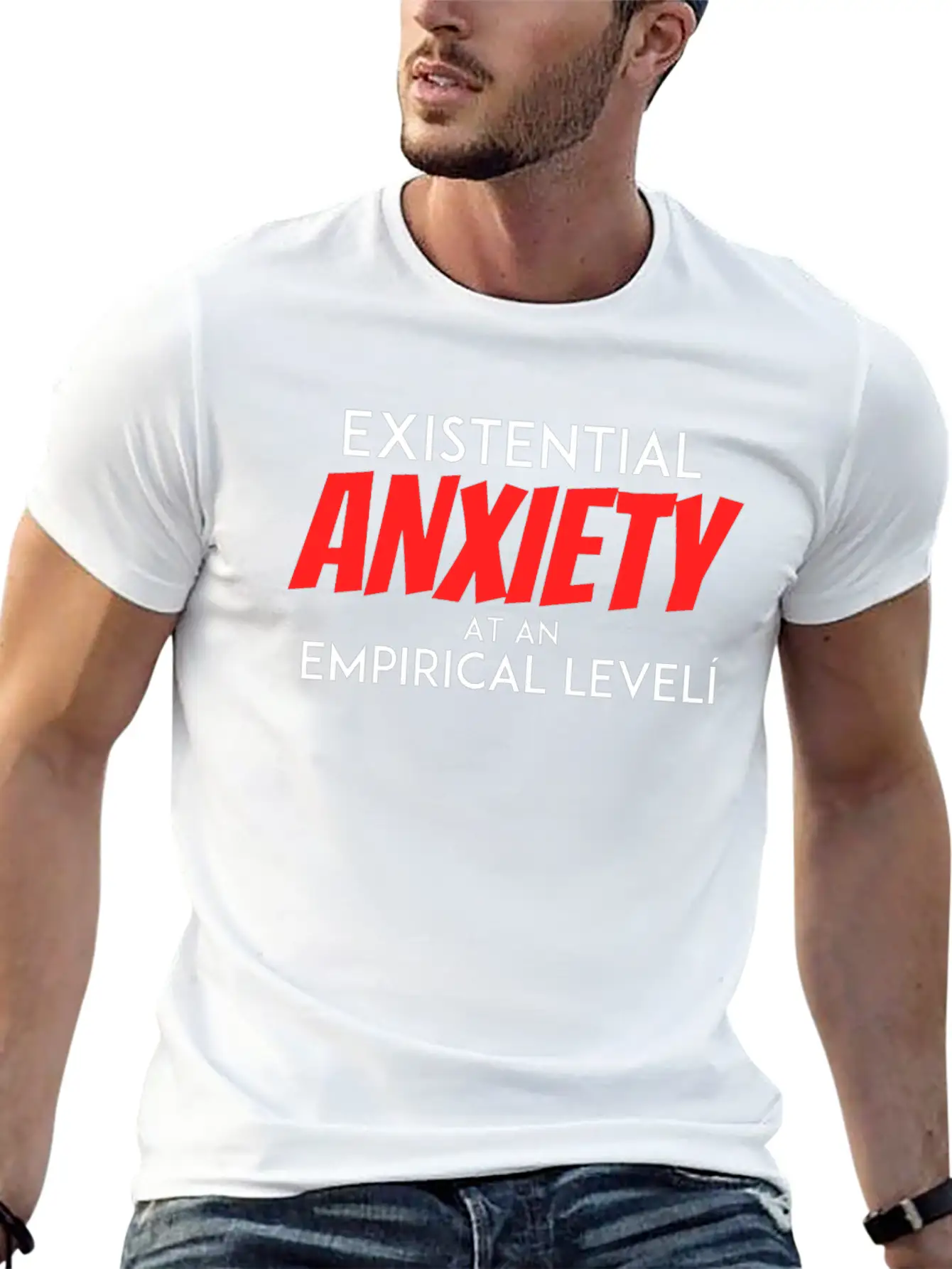 Existential Anxiety At An Empirical Levelcumulativ Casual Graphic T-Shirt – Simple And Comfortable Daily Wear