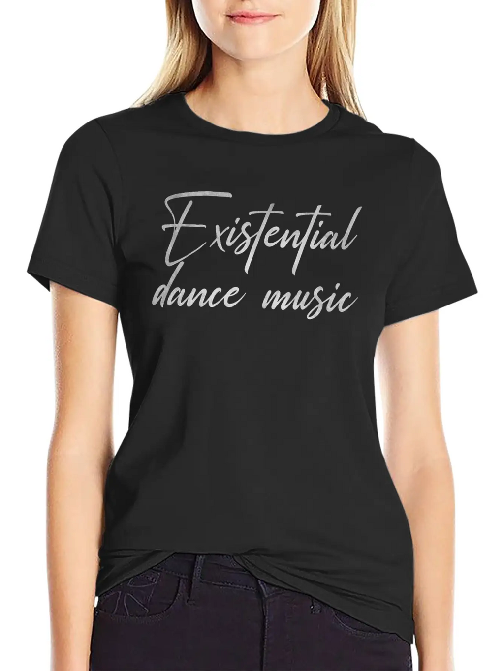 Existential Dance Music Casual Graphic T-Shirt – Simple And Comfortable Daily Wear