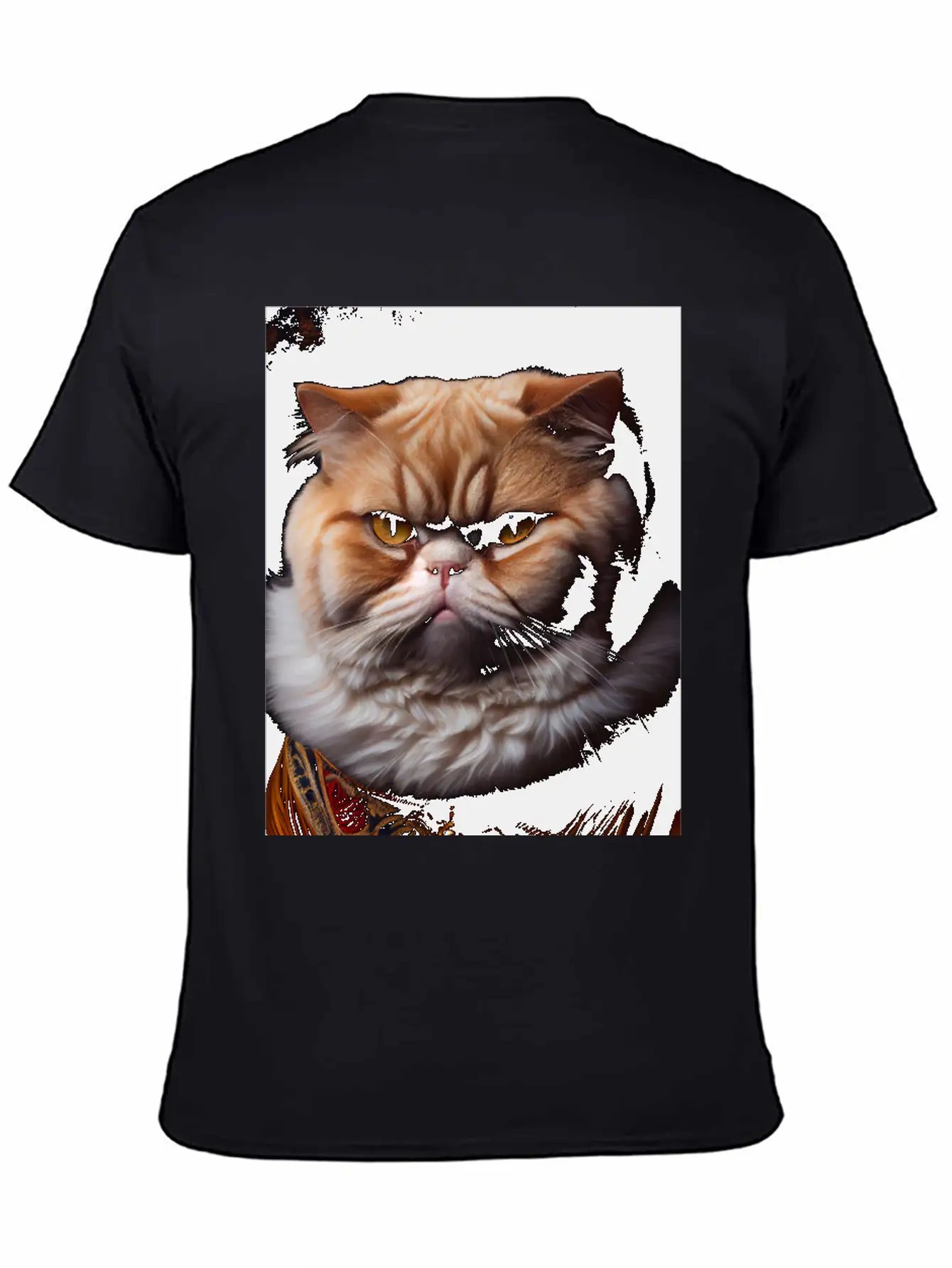Exotic Shorthair Cat Breed Portrait Royal Renaissa Unisex Casual T-Shirt – Clean Design For Daily Comfort