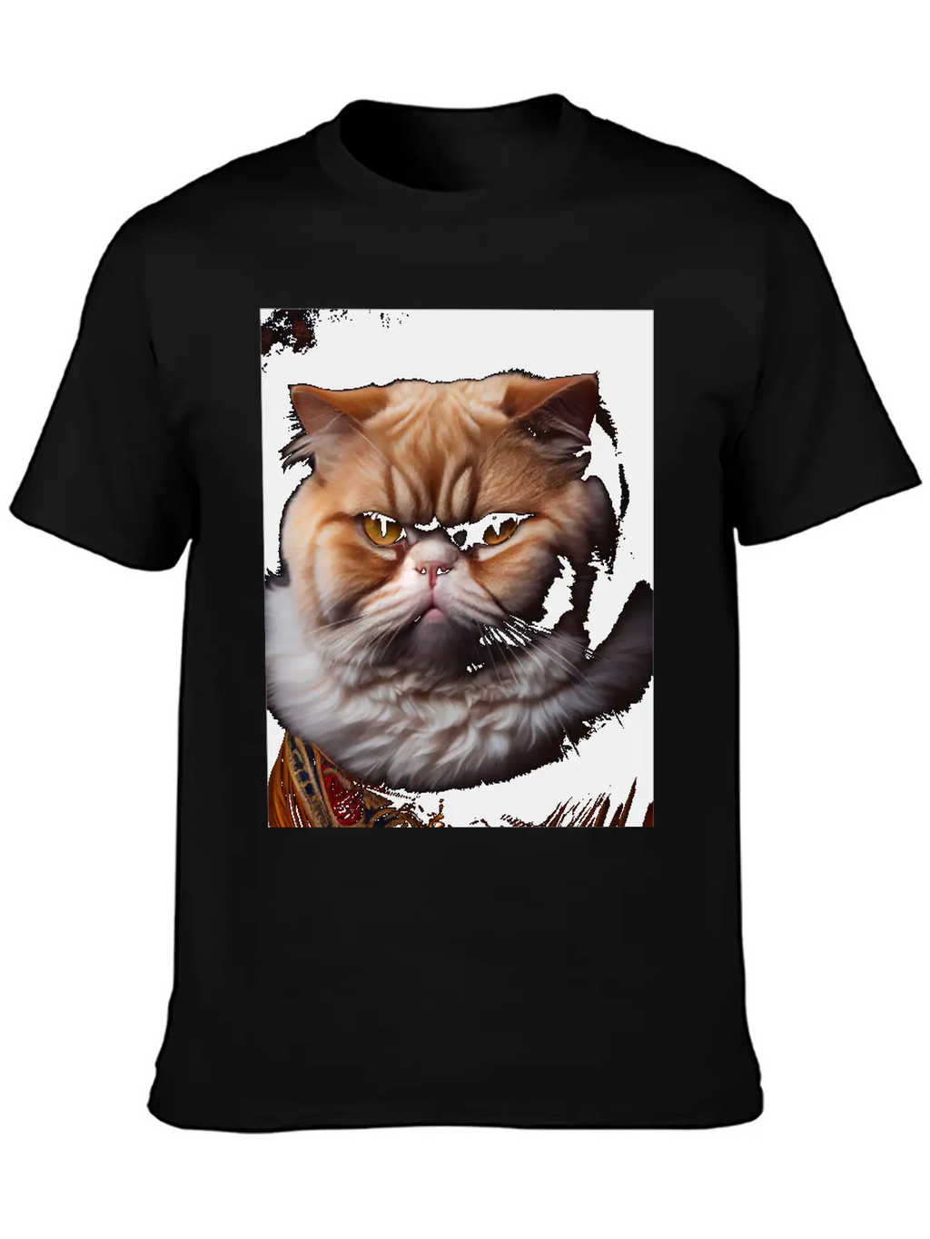 Exotic Shorthair Cat Breed Portrait Royal Renaissa Unisex Casual T-Shirt – Clean Design For Daily Comfort