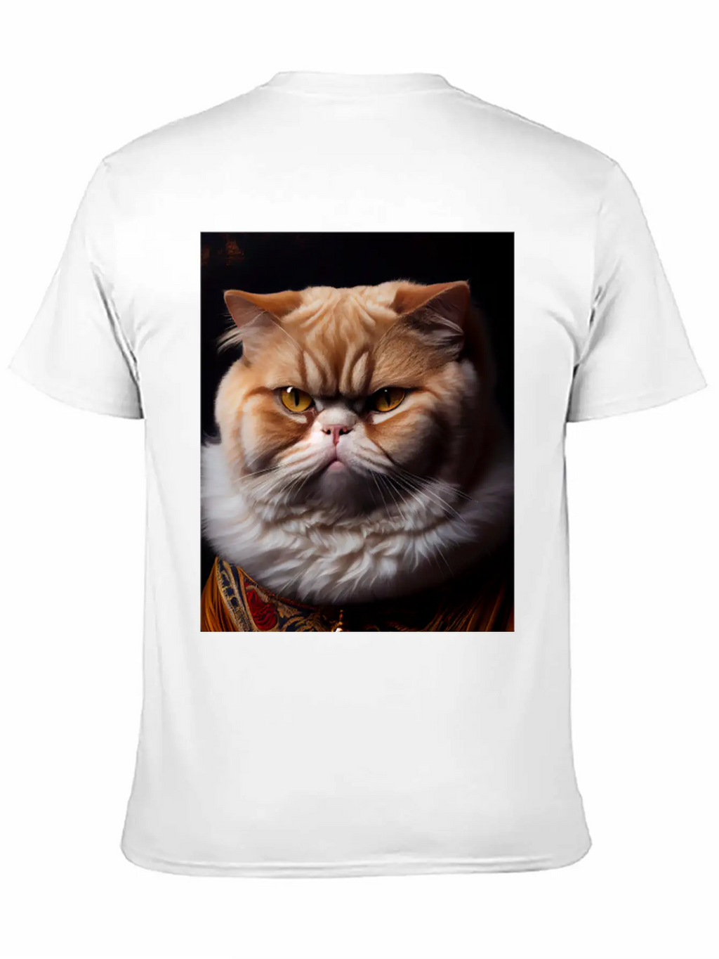 Exotic Shorthair Cat Breed Portrait Royal Renaissa Unisex Casual T-Shirt – Clean Design For Daily Comfort