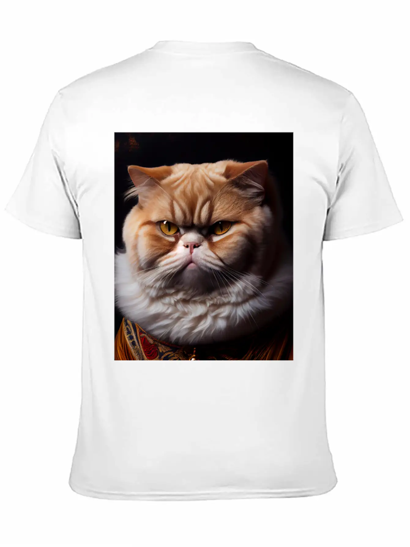 Exotic Shorthair Cat Breed Portrait Royal Renaissa Unisex Casual T-Shirt – Clean Design For Daily Comfort