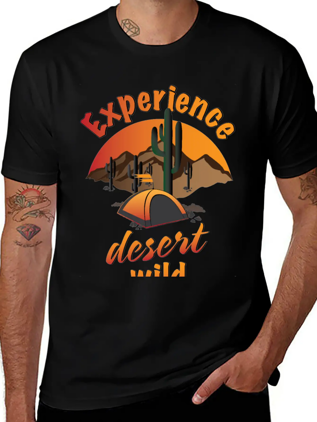 Experience Desert Wild Casual Graphic T-Shirt – Simple And Comfortable Daily Wear