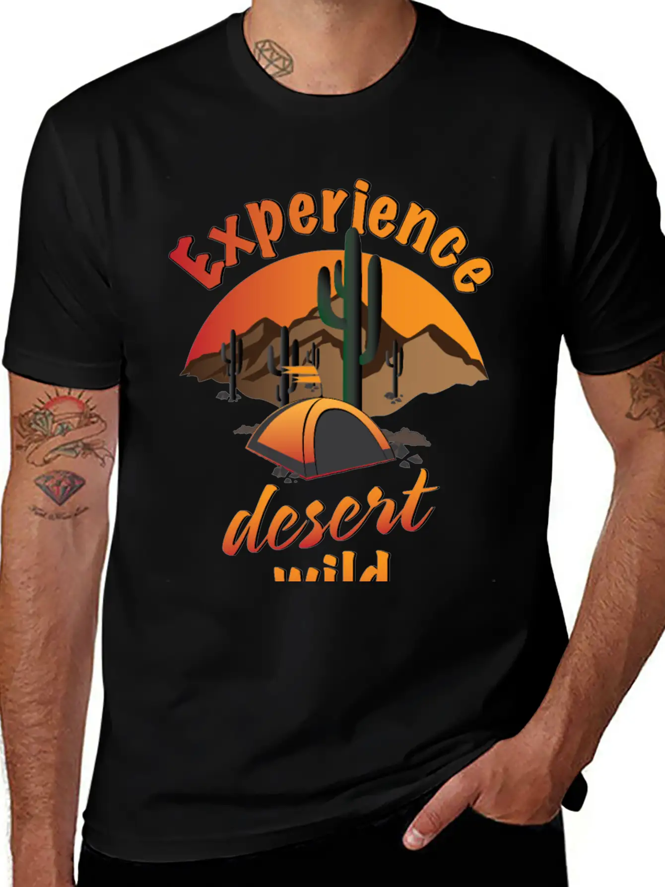 Experience Desert Wild Casual Graphic T-Shirt – Simple And Comfortable Daily Wear