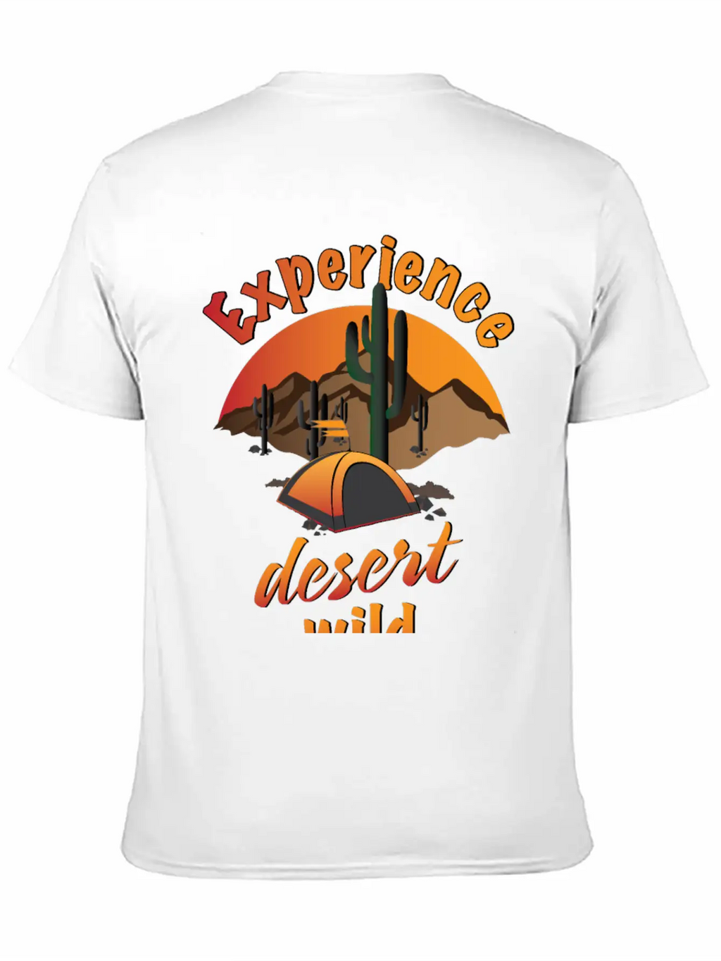Experience Desert Wild Casual Graphic T-Shirt – Simple And Comfortable Daily Wear