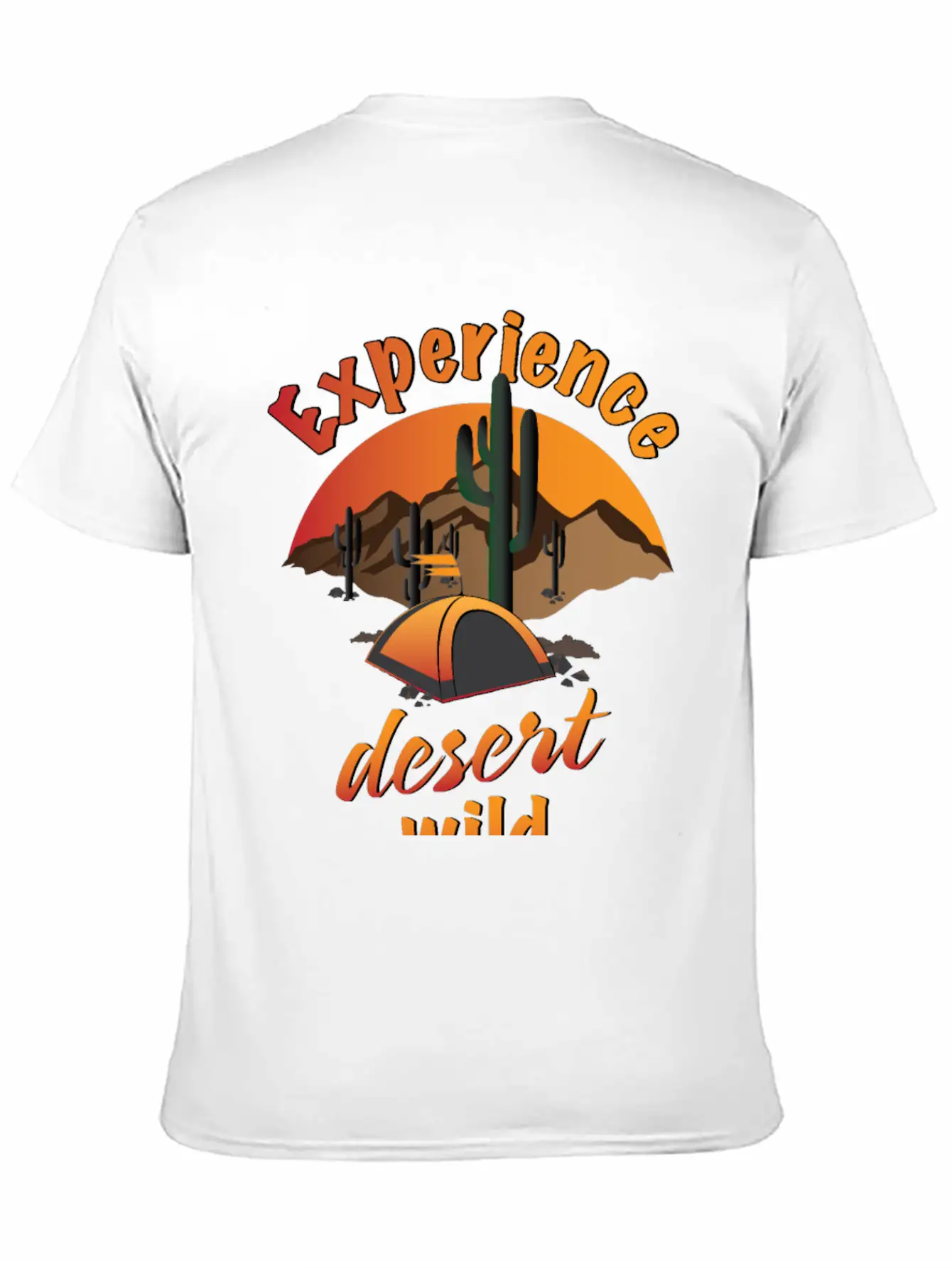 Experience Desert Wild Casual Graphic T-Shirt – Simple And Comfortable Daily Wear
