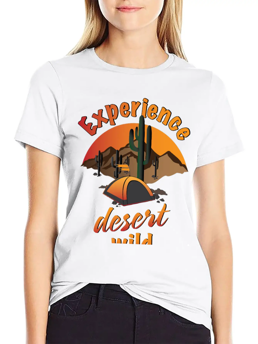 Experience Desert Wild Casual Graphic T-Shirt – Simple And Comfortable Daily Wear