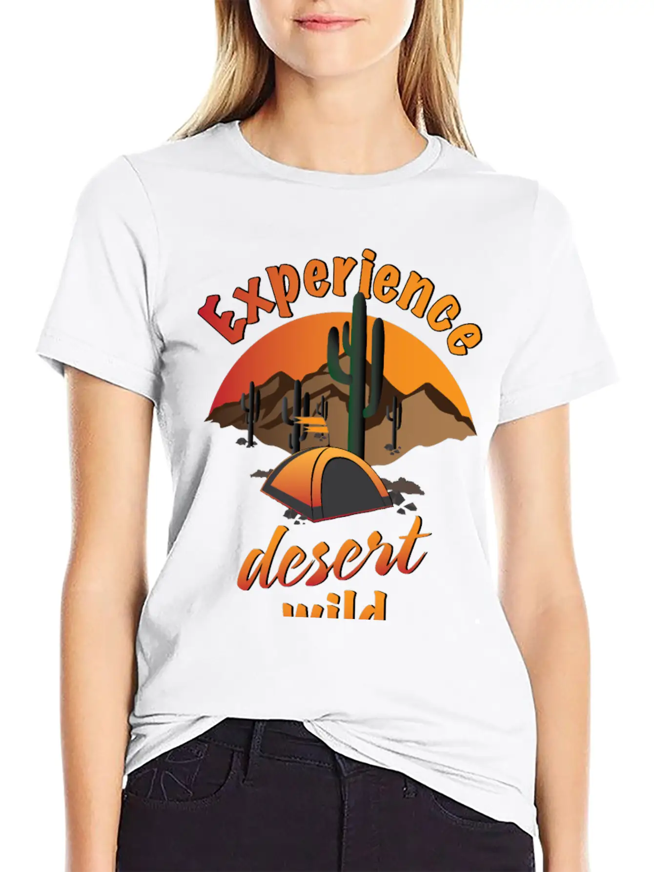Experience Desert Wild Casual Graphic T-Shirt – Simple And Comfortable Daily Wear