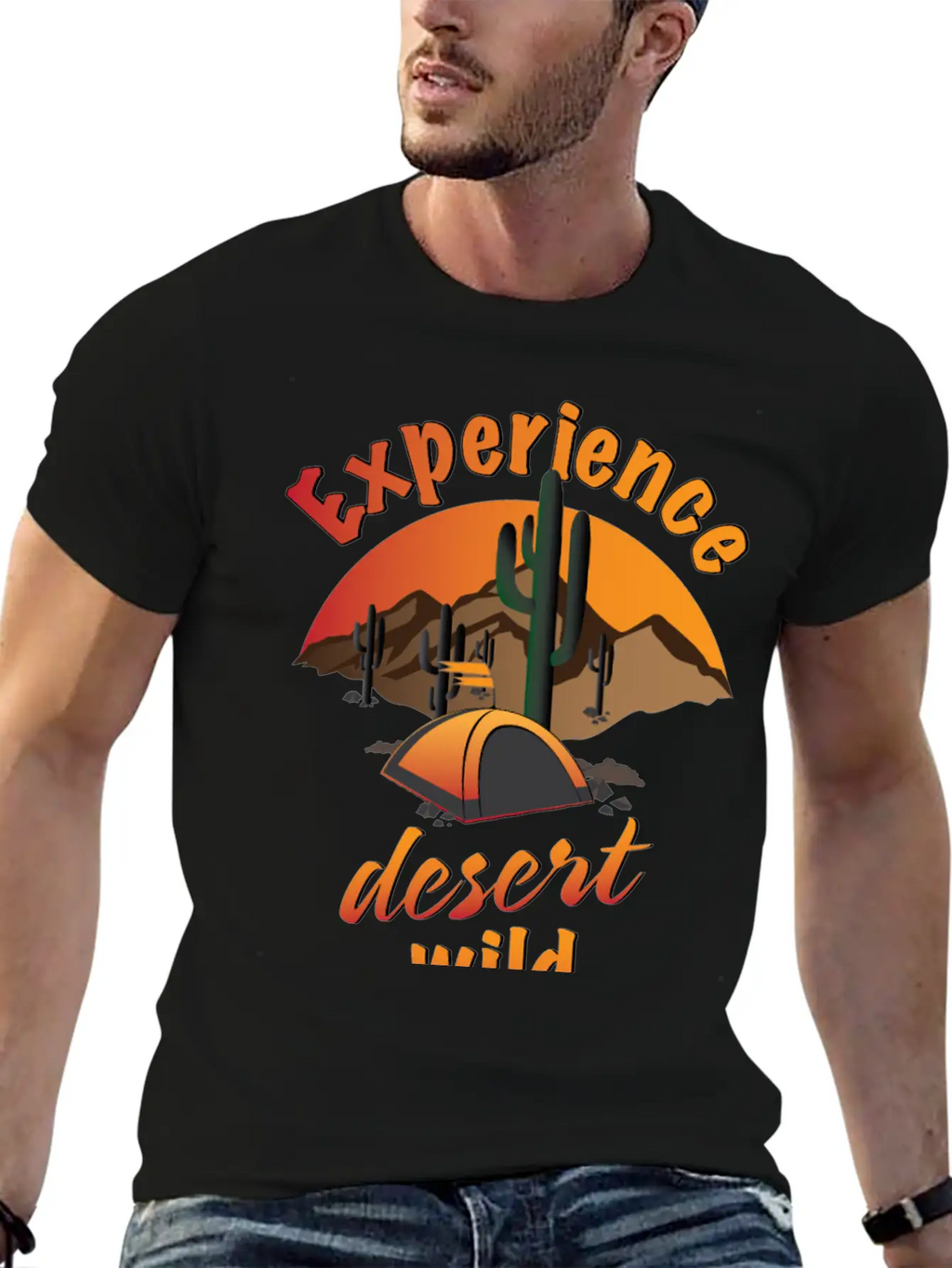 Experience Desert Wild Casual Graphic T-Shirt – Simple And Comfortable Daily Wear