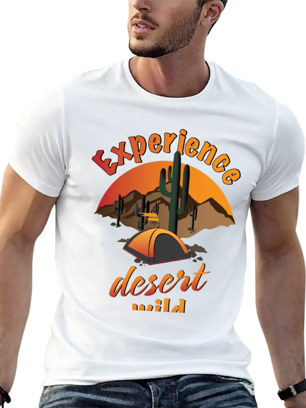 Experience Desert Wild Casual Graphic T-Shirt – Simple And Comfortable Daily Wear