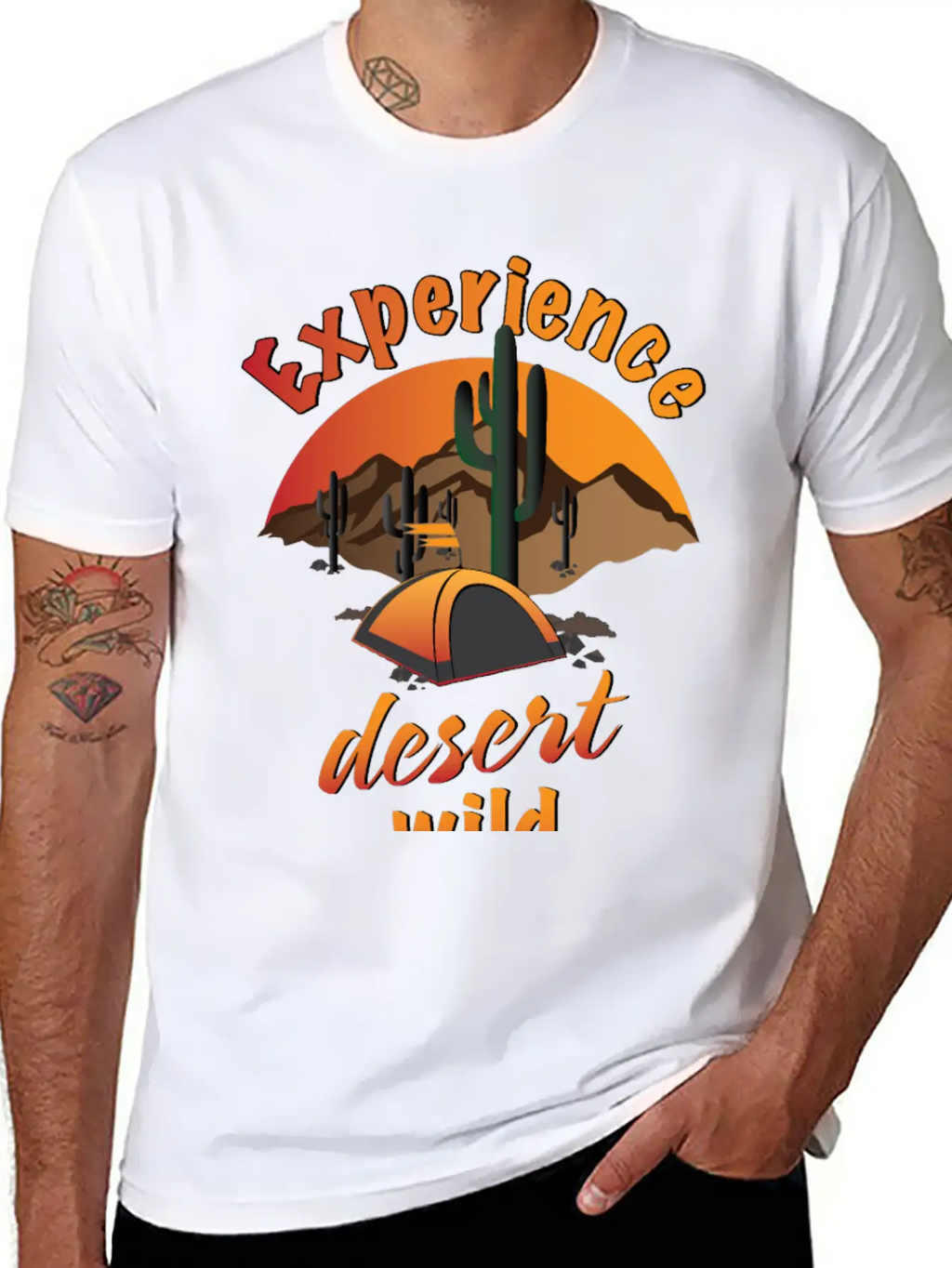 Experience Desert Wild Casual Graphic T-Shirt – Simple And Comfortable Daily Wear