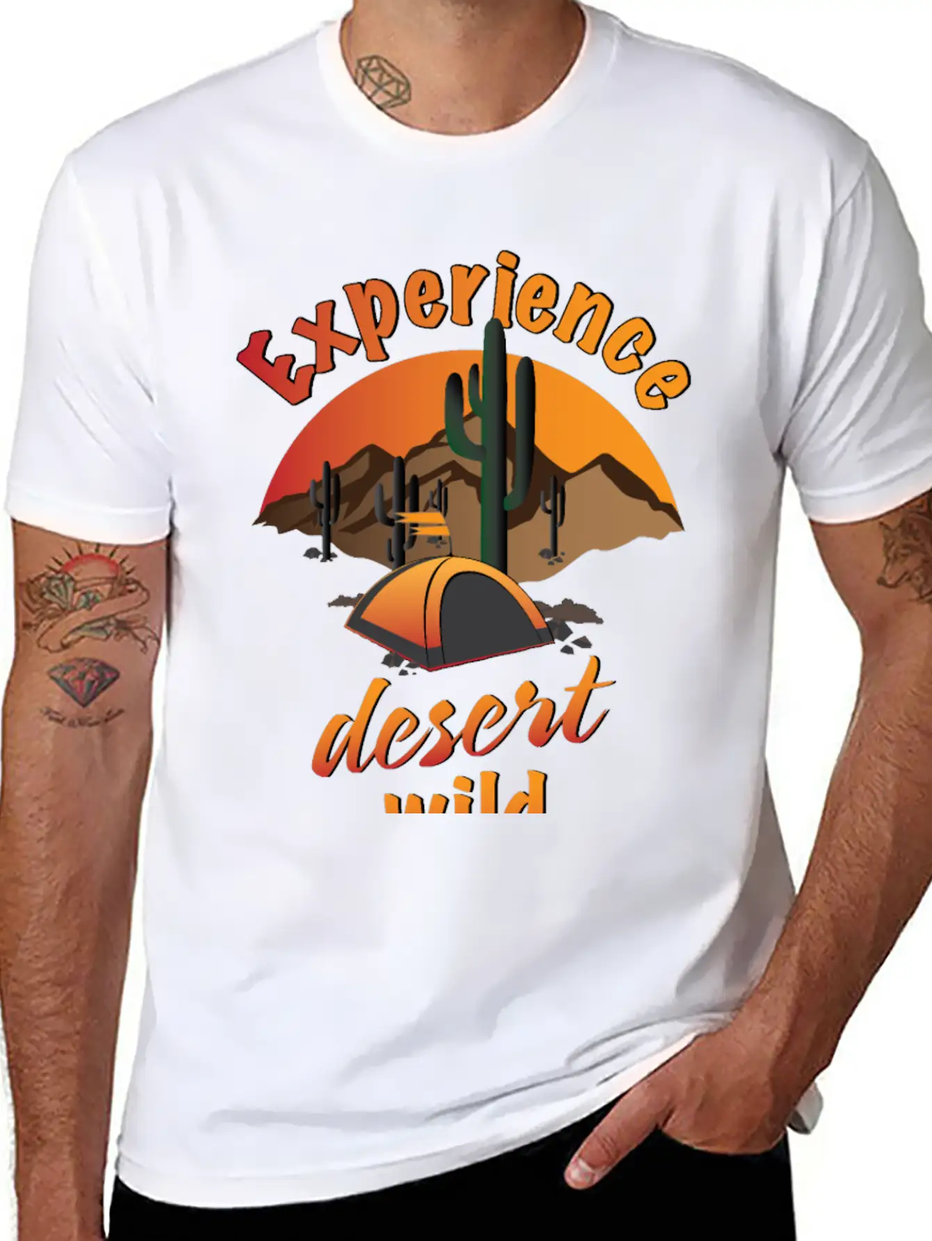 Experience Desert Wild Casual Graphic T-Shirt – Simple And Comfortable Daily Wear