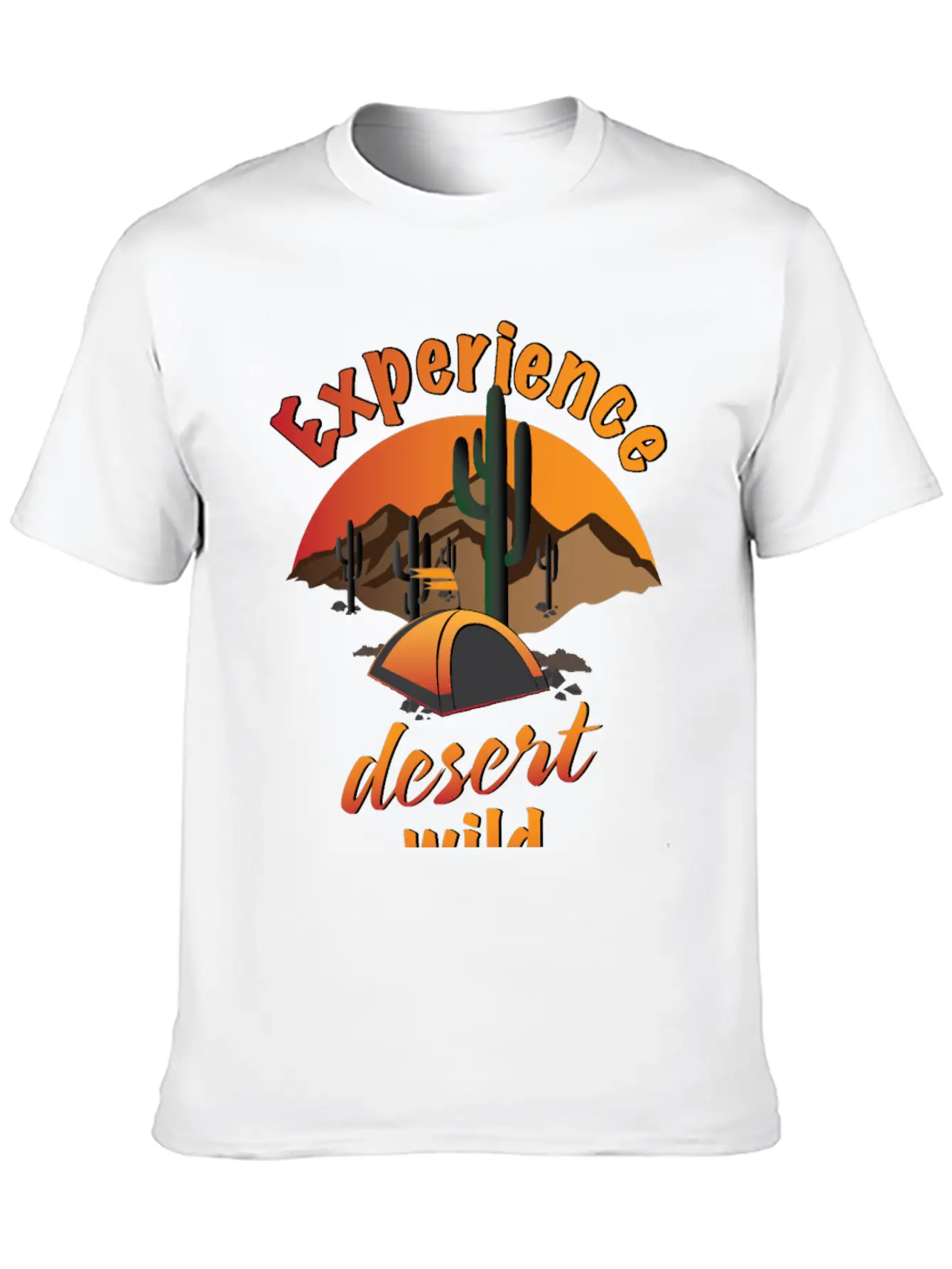 Experience Desert Wild Casual Graphic T-Shirt – Simple And Comfortable Daily Wear
