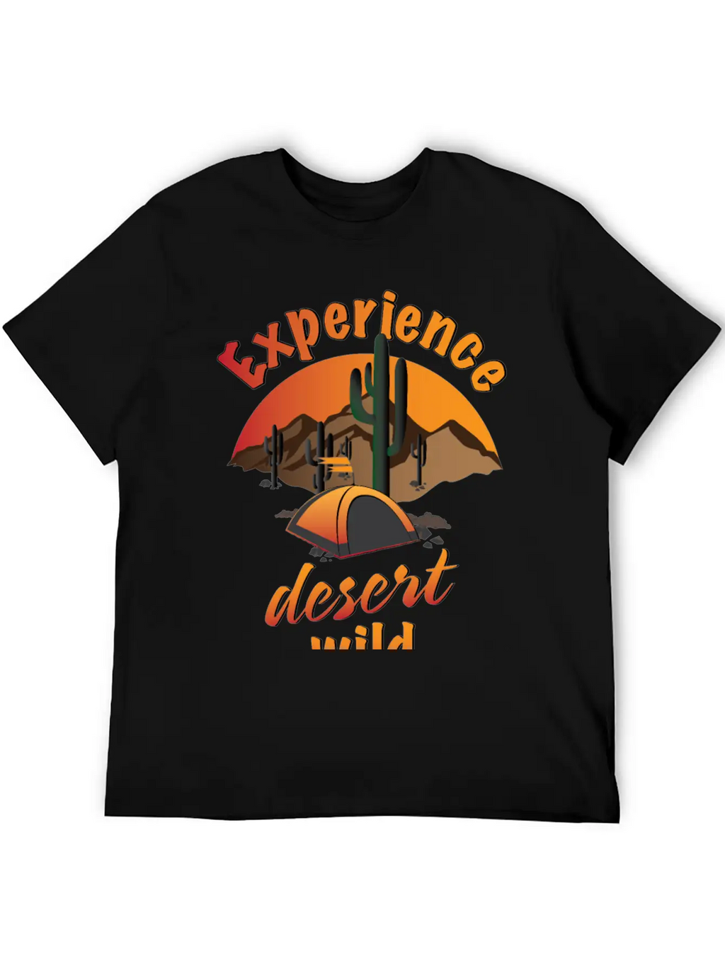 Experience Desert Wild Casual Graphic T-Shirt – Simple And Comfortable Daily Wear