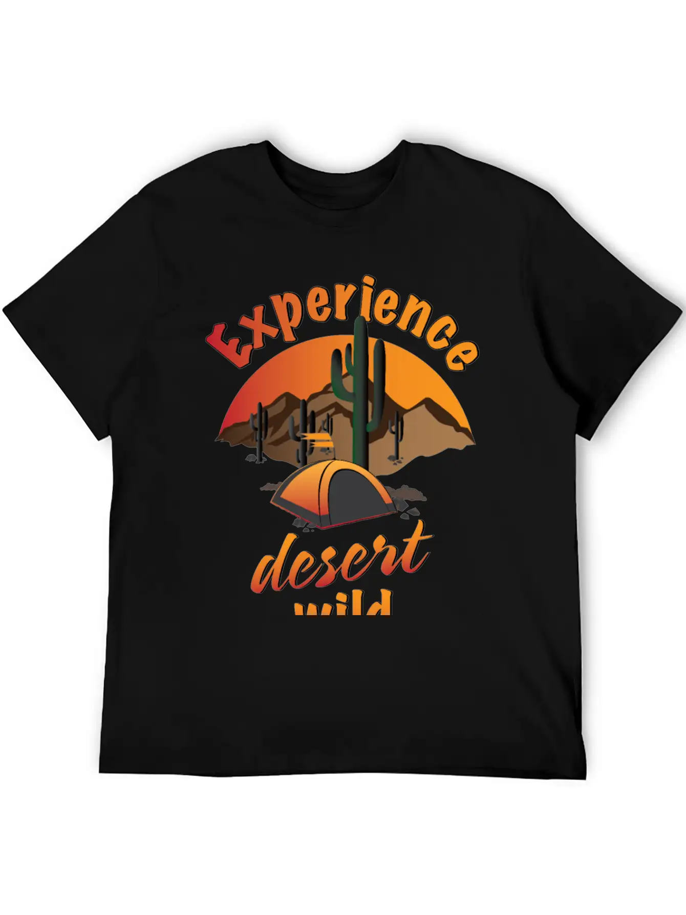 Experience Desert Wild Casual Graphic T-Shirt – Simple And Comfortable Daily Wear