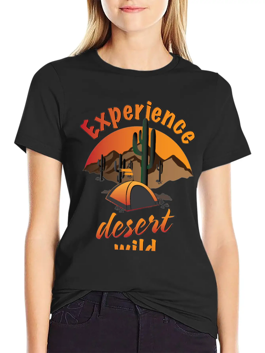 Experience Desert Wild Casual Graphic T-Shirt – Simple And Comfortable Daily Wear