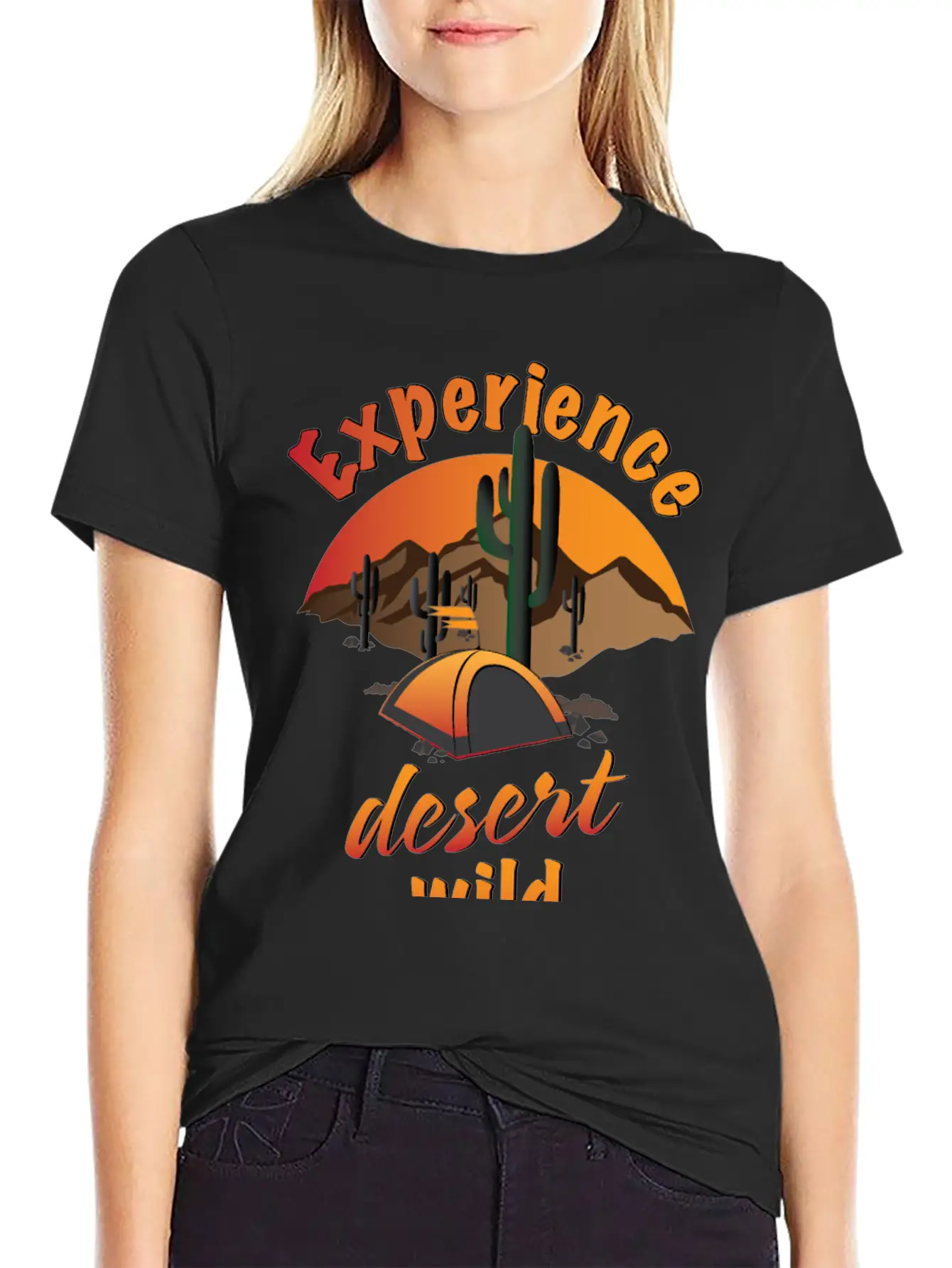 Experience Desert Wild Casual Graphic T-Shirt – Simple And Comfortable Daily Wear