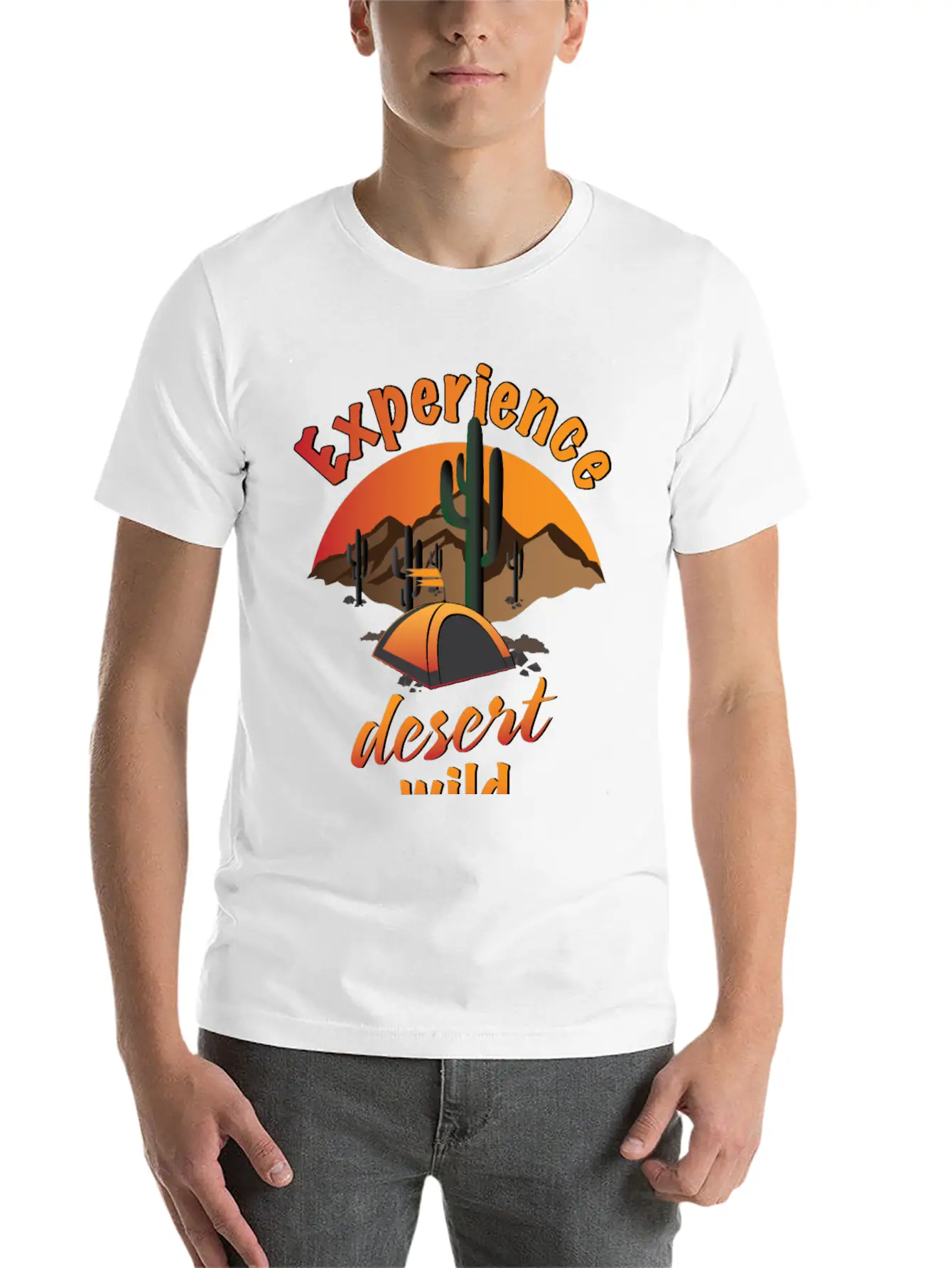 Experience Desert Wild Casual Graphic T-Shirt – Simple And Comfortable Daily Wear