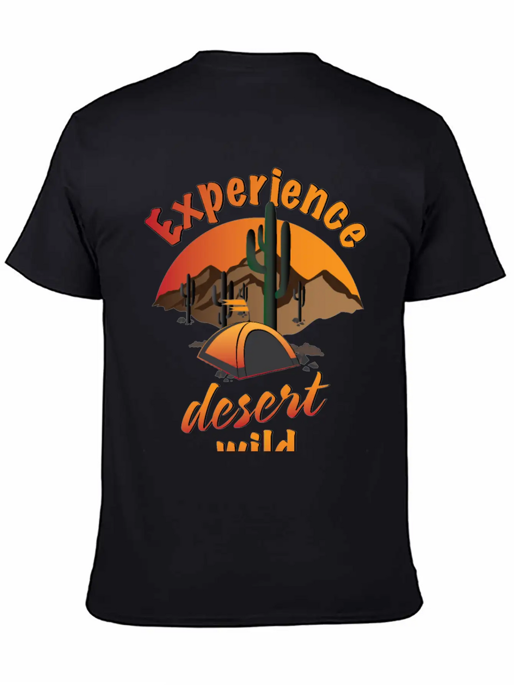 Experience Desert Wild Casual Graphic T-Shirt – Simple And Comfortable Daily Wear