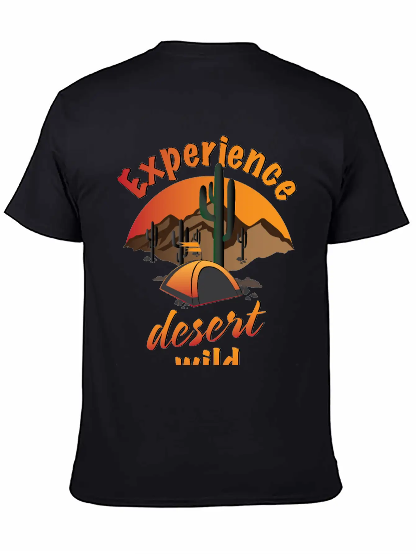 Experience Desert Wild Casual Graphic T-Shirt – Simple And Comfortable Daily Wear