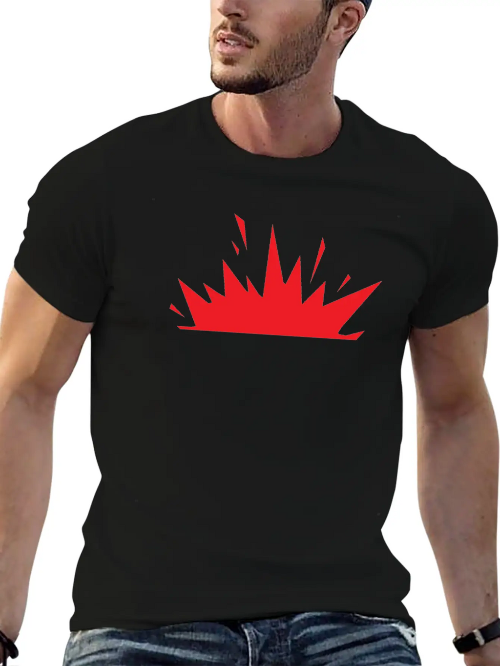 Explosion Classic Fit Graphic Tee For Daily Comfort – Unisex Cotton Shirt