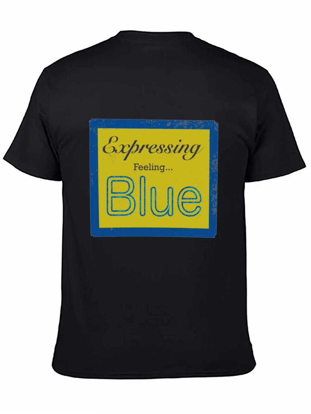 Expressing Feeling Blue Breathable Soft Cotton T-Shirt – Timeless Casual Look