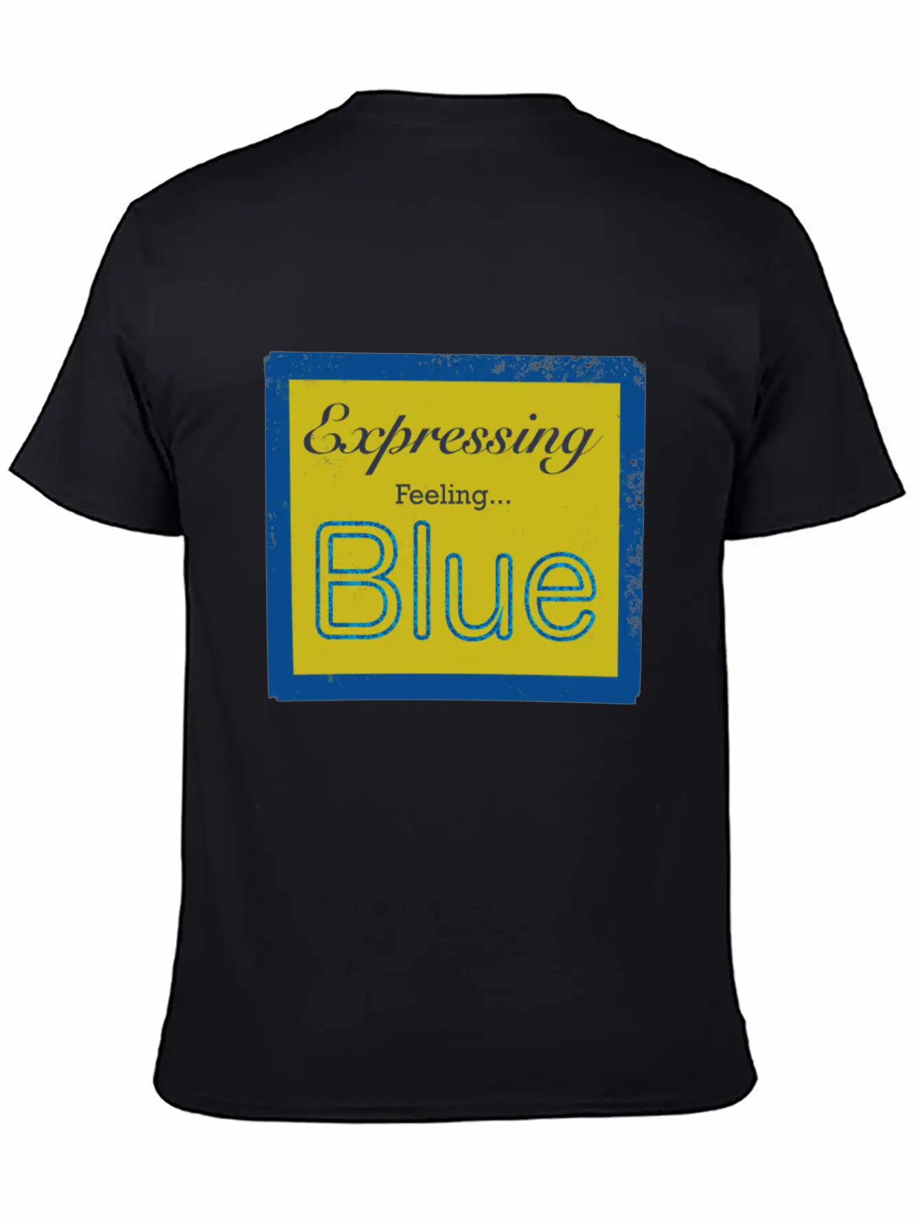 Expressing Feeling Blue Breathable Soft Cotton T-Shirt – Timeless Casual Look
