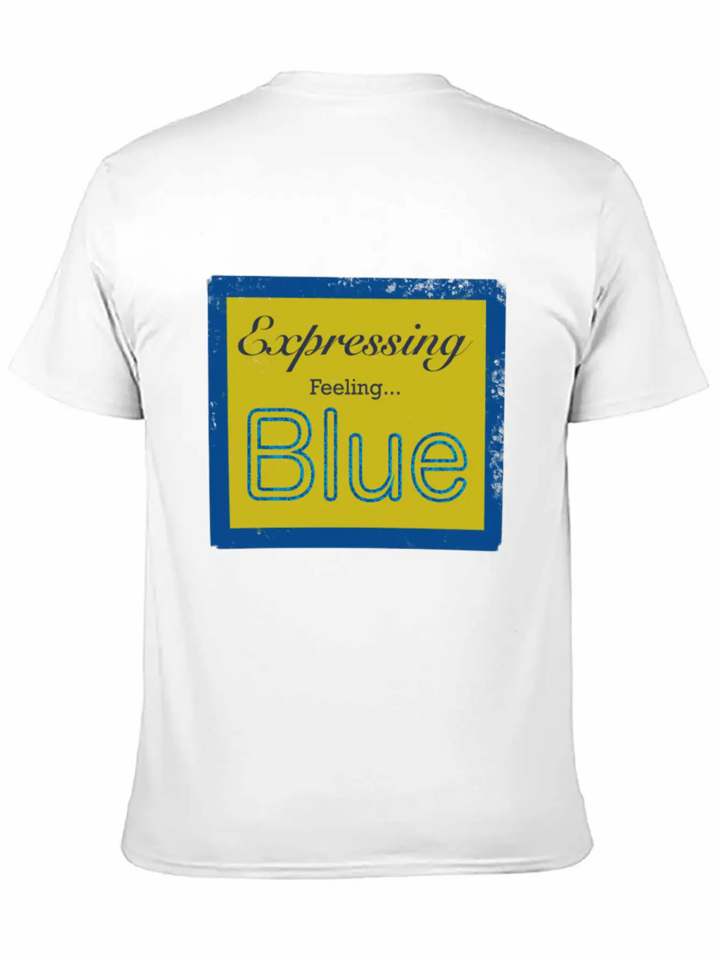Expressing Feeling Blue Breathable Soft Cotton T-Shirt – Timeless Casual Look