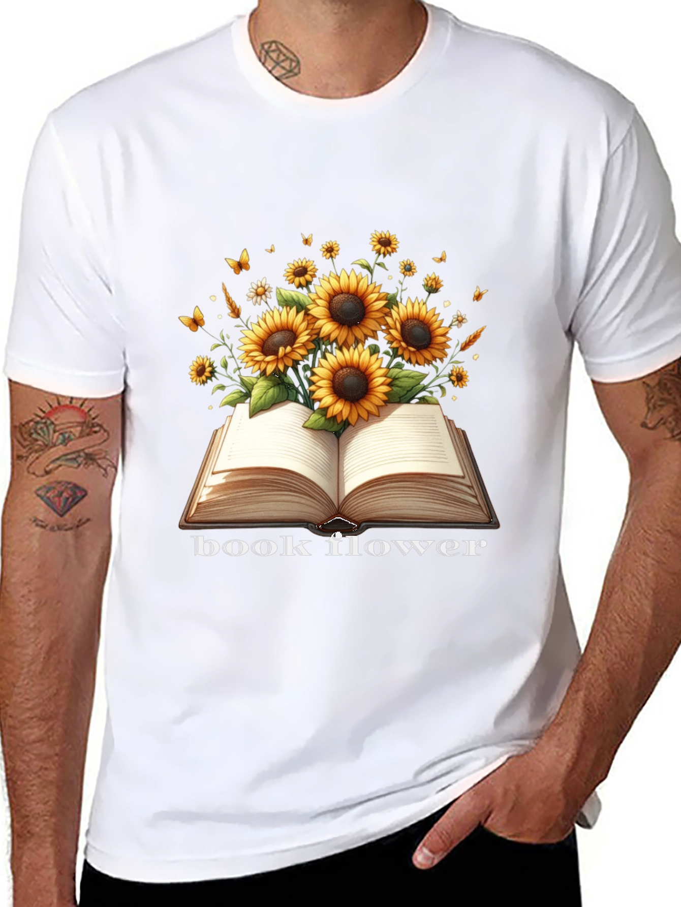 Book Flower T-Shirt