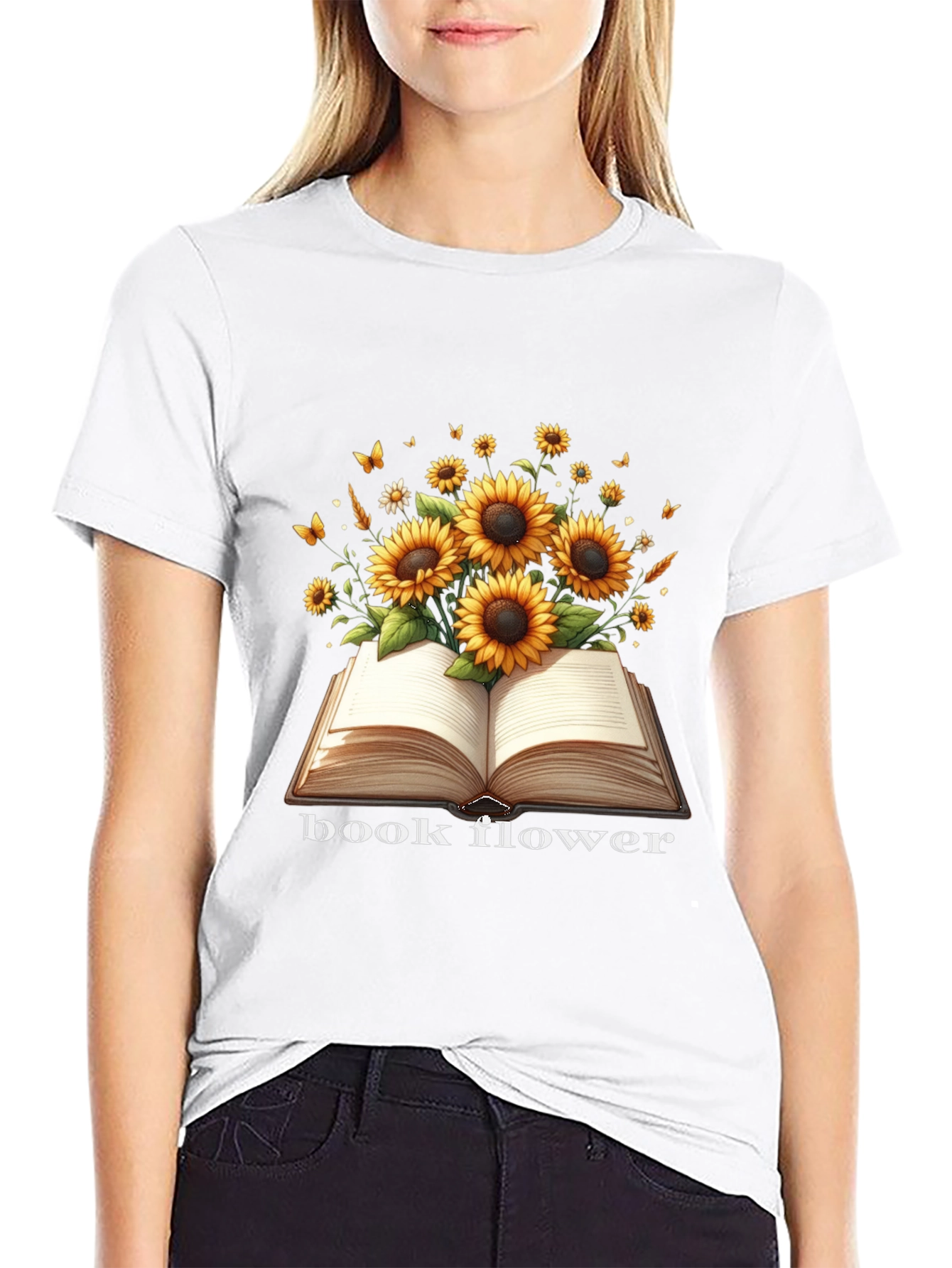 Book Flower T-Shirt