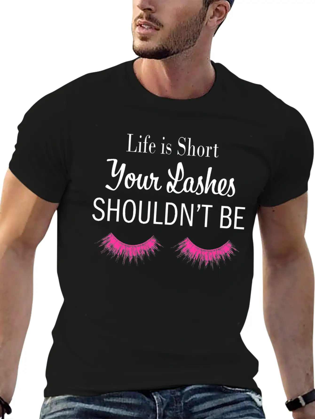 Eye Lashes, Bangs, Behavior, Appearance, Buzz Cut Stylish Everyday T-Shirt – Unisex Basic Cotton Tee