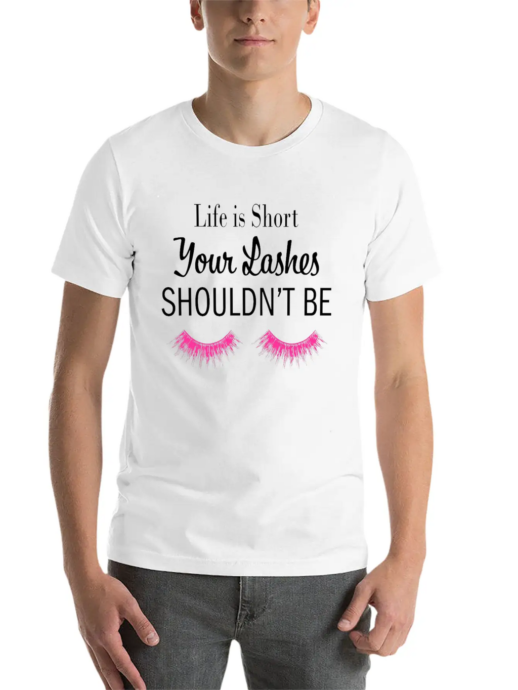 Eye Lashes, Bangs, Behavior, Appearance, Buzz Cut Stylish Everyday T-Shirt – Unisex Basic Cotton Tee