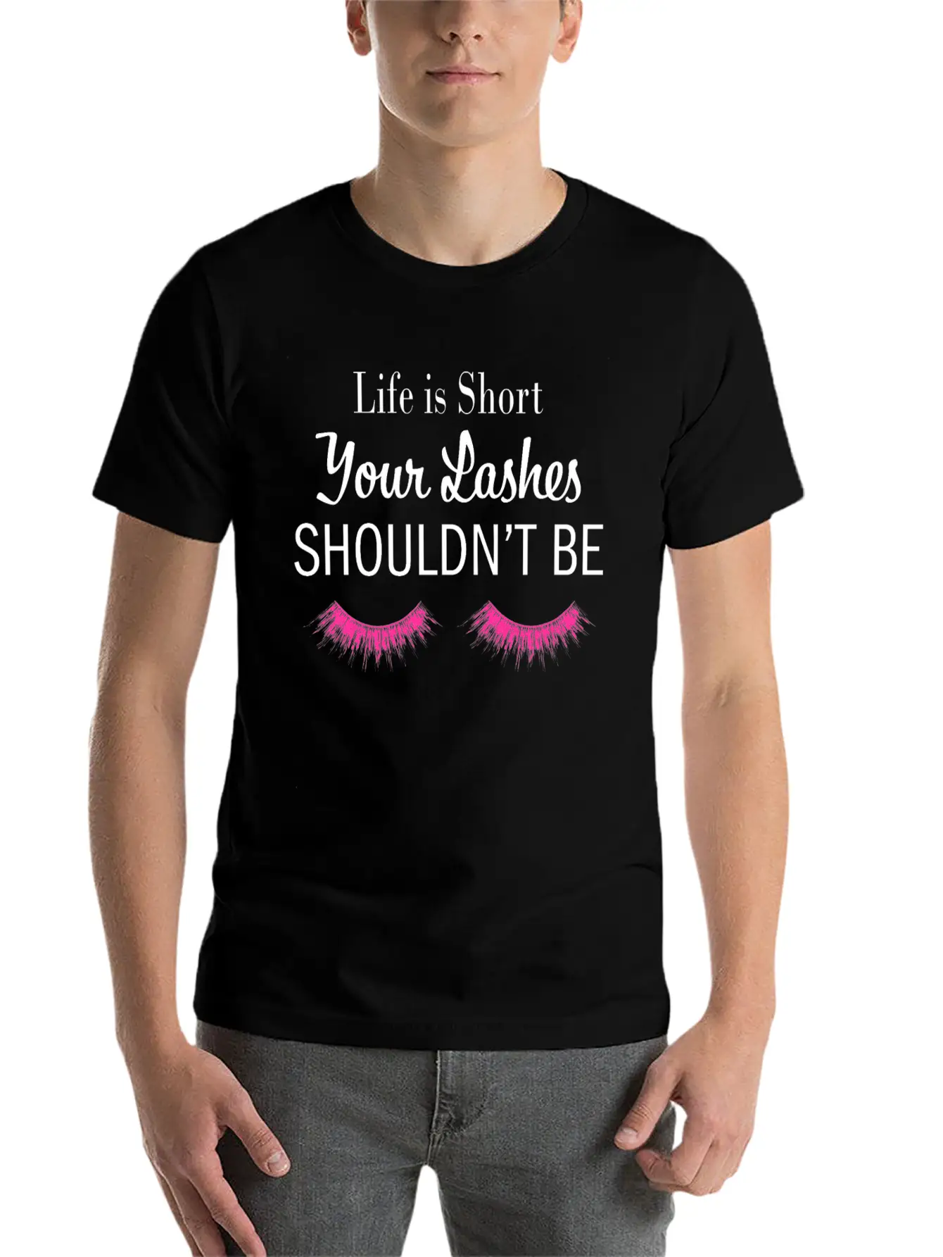 Eye Lashes, Bangs, Behavior, Appearance, Buzz Cut Stylish Everyday T-Shirt – Unisex Basic Cotton Tee