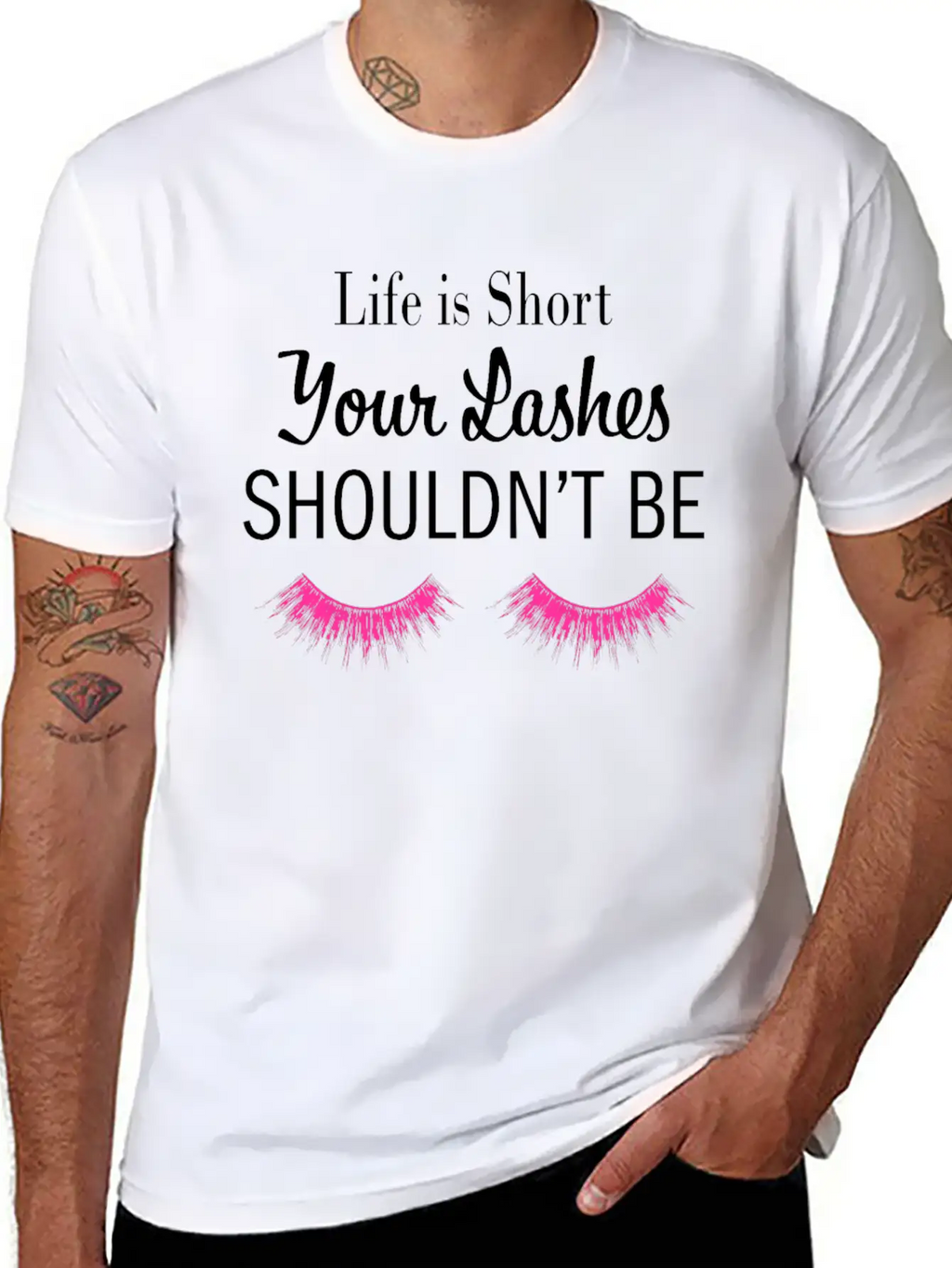 Eye Lashes, Bangs, Behavior, Appearance, Buzz Cut Stylish Everyday T-Shirt – Unisex Basic Cotton Tee