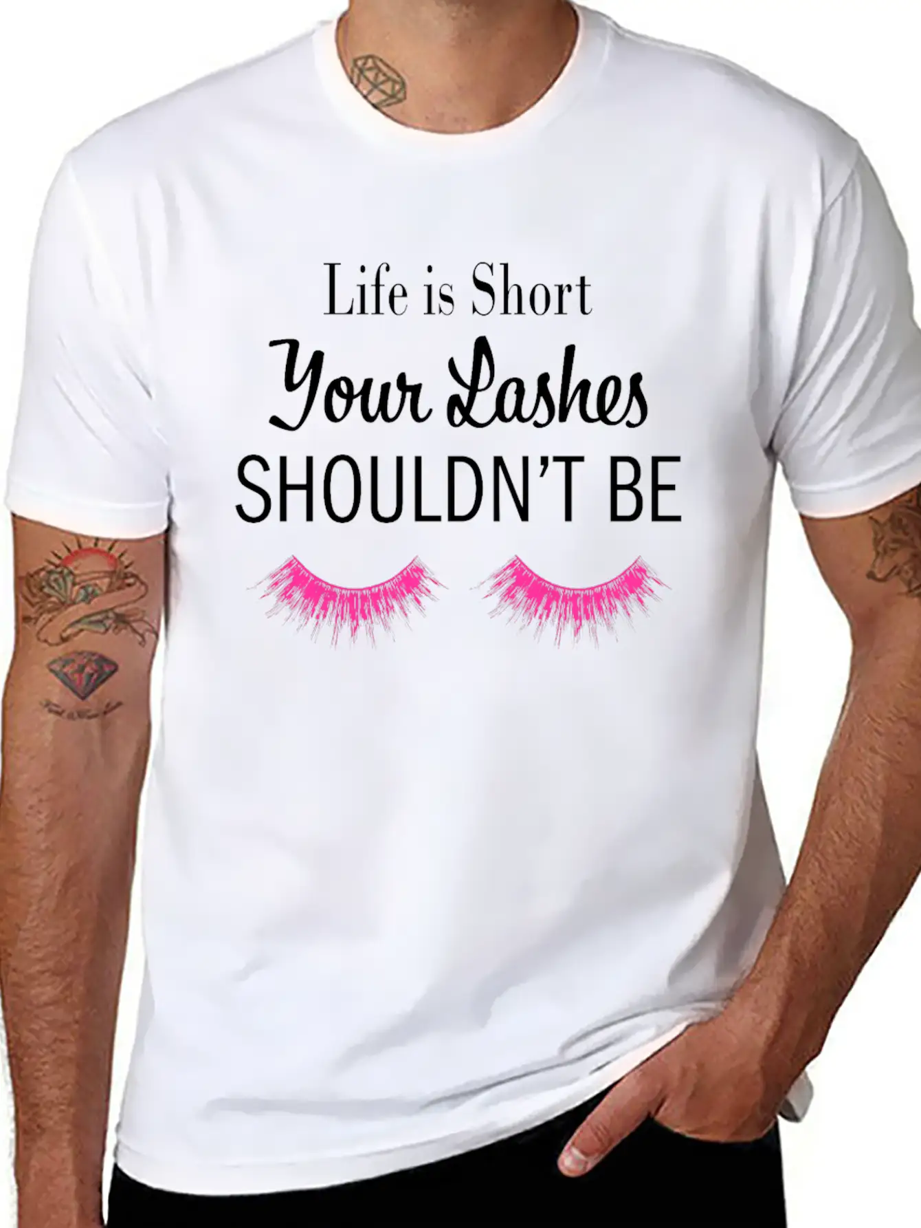 Eye Lashes, Bangs, Behavior, Appearance, Buzz Cut Stylish Everyday T-Shirt – Unisex Basic Cotton Tee