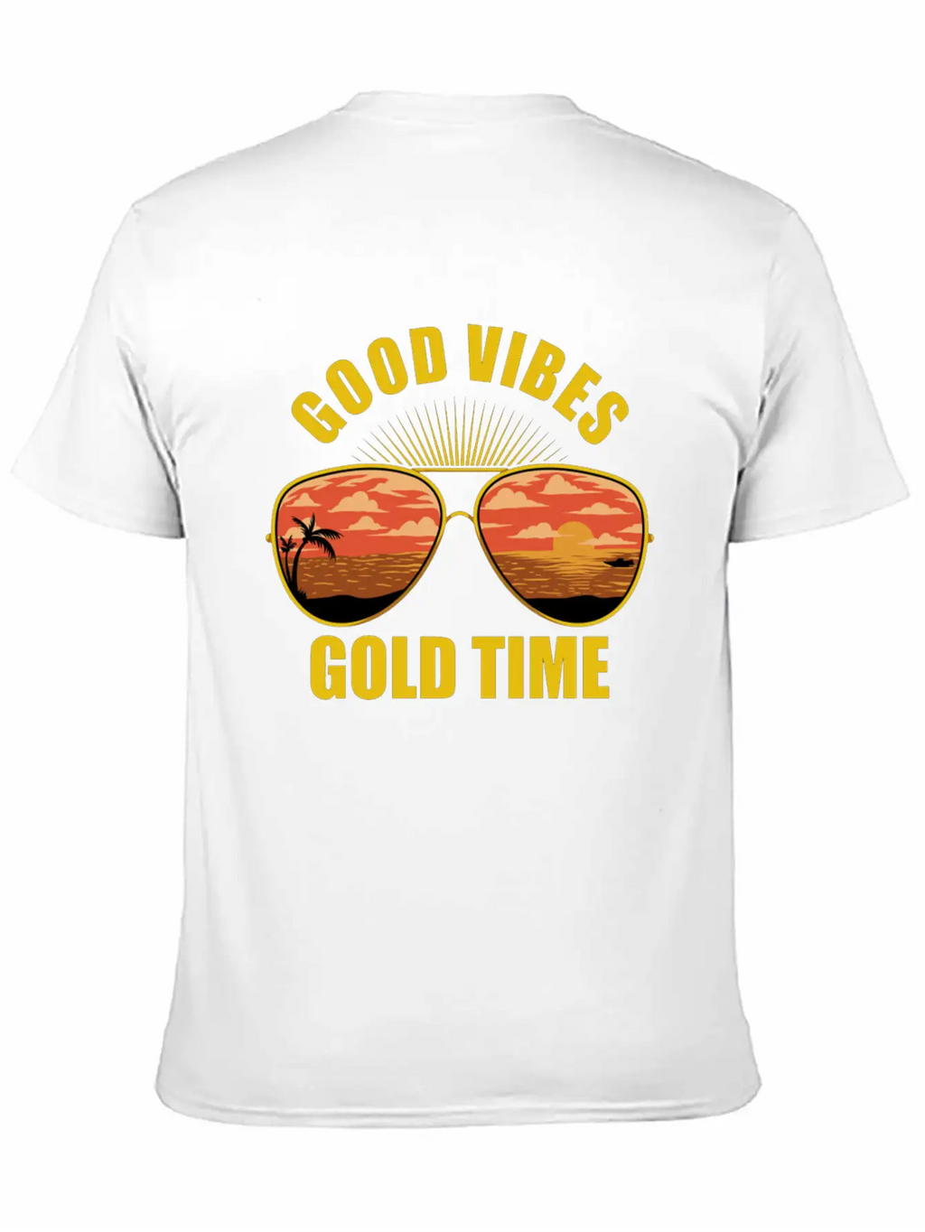 Eyeglasses Beach Sunset Essential Cotton Tee For Daily Outfits – Unisex Style