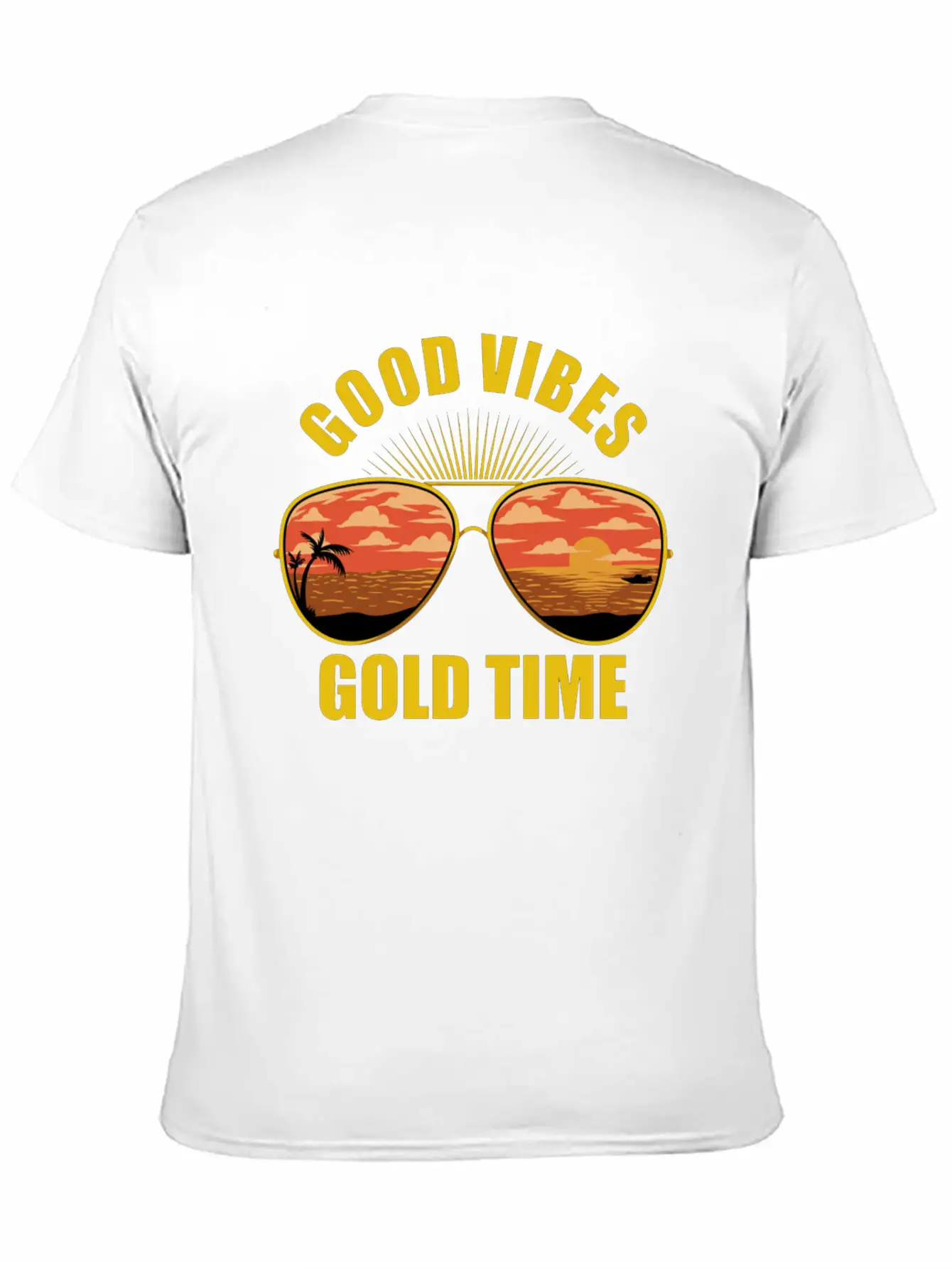 Eyeglasses Beach Sunset Essential Cotton Tee For Daily Outfits – Unisex Style