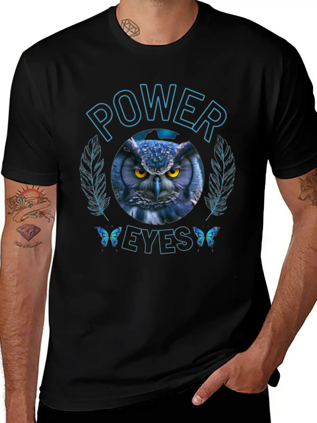 EYES OF OWL Unisex Casual T-Shirt – Clean Design For Daily Comfort