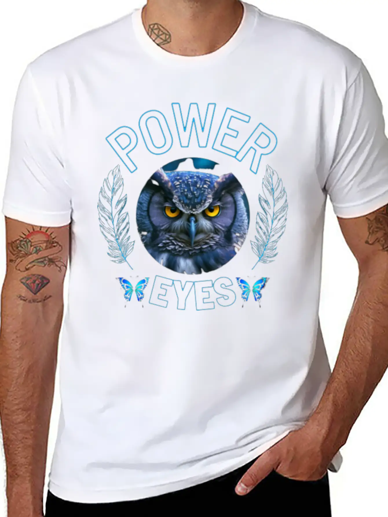 EYES OF OWL Unisex Casual T-Shirt – Clean Design For Daily Comfort