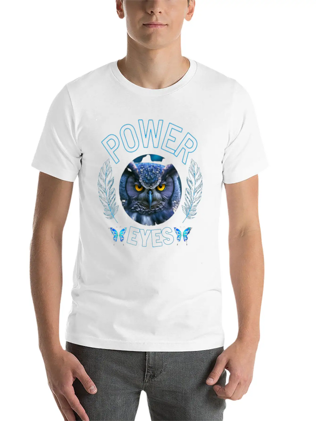 EYES OF OWL Unisex Casual T-Shirt – Clean Design For Daily Comfort