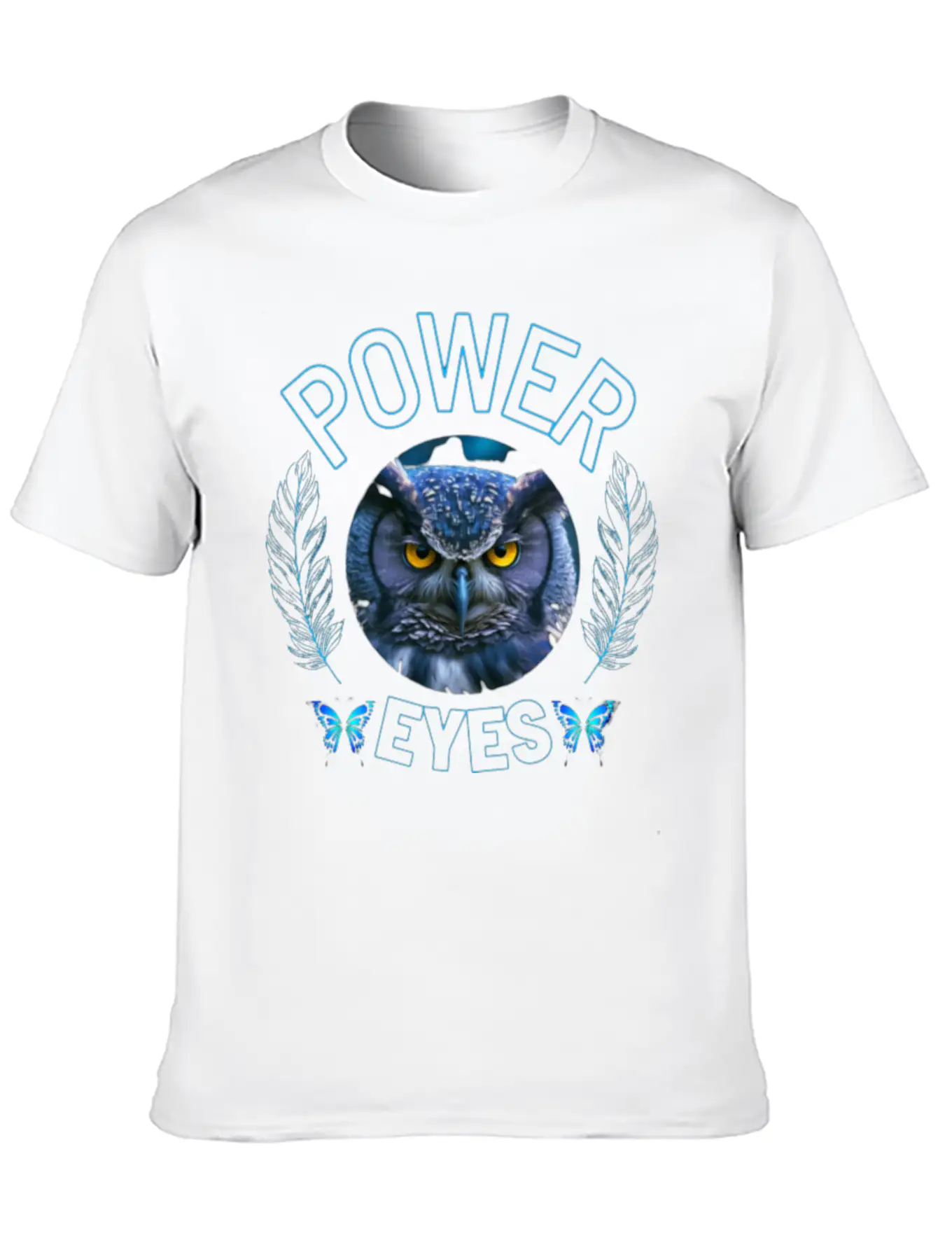 EYES OF OWL Unisex Casual T-Shirt – Clean Design For Daily Comfort