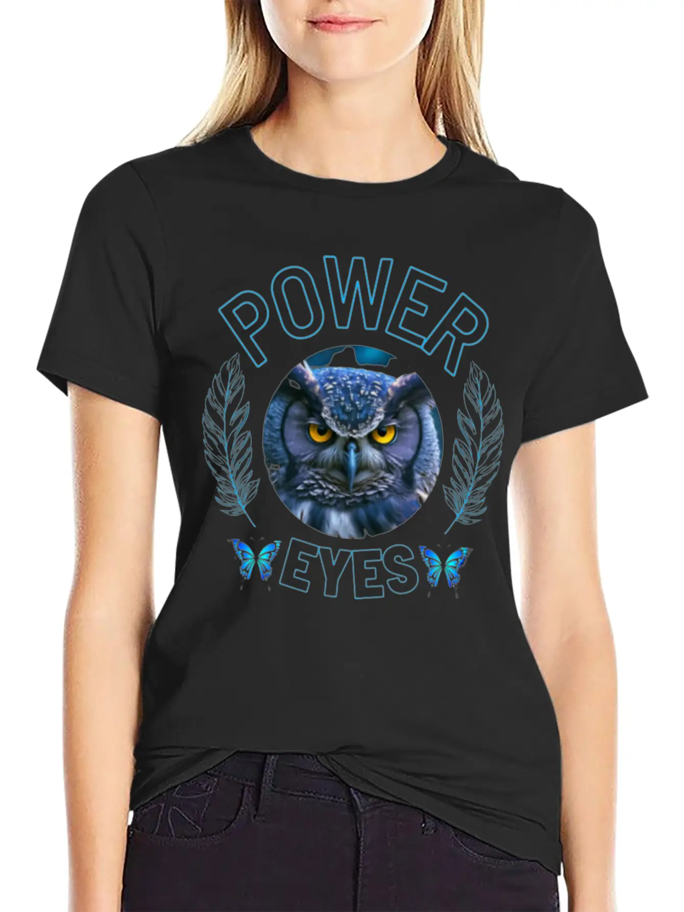 EYES OF OWL Unisex Casual T-Shirt – Clean Design For Daily Comfort