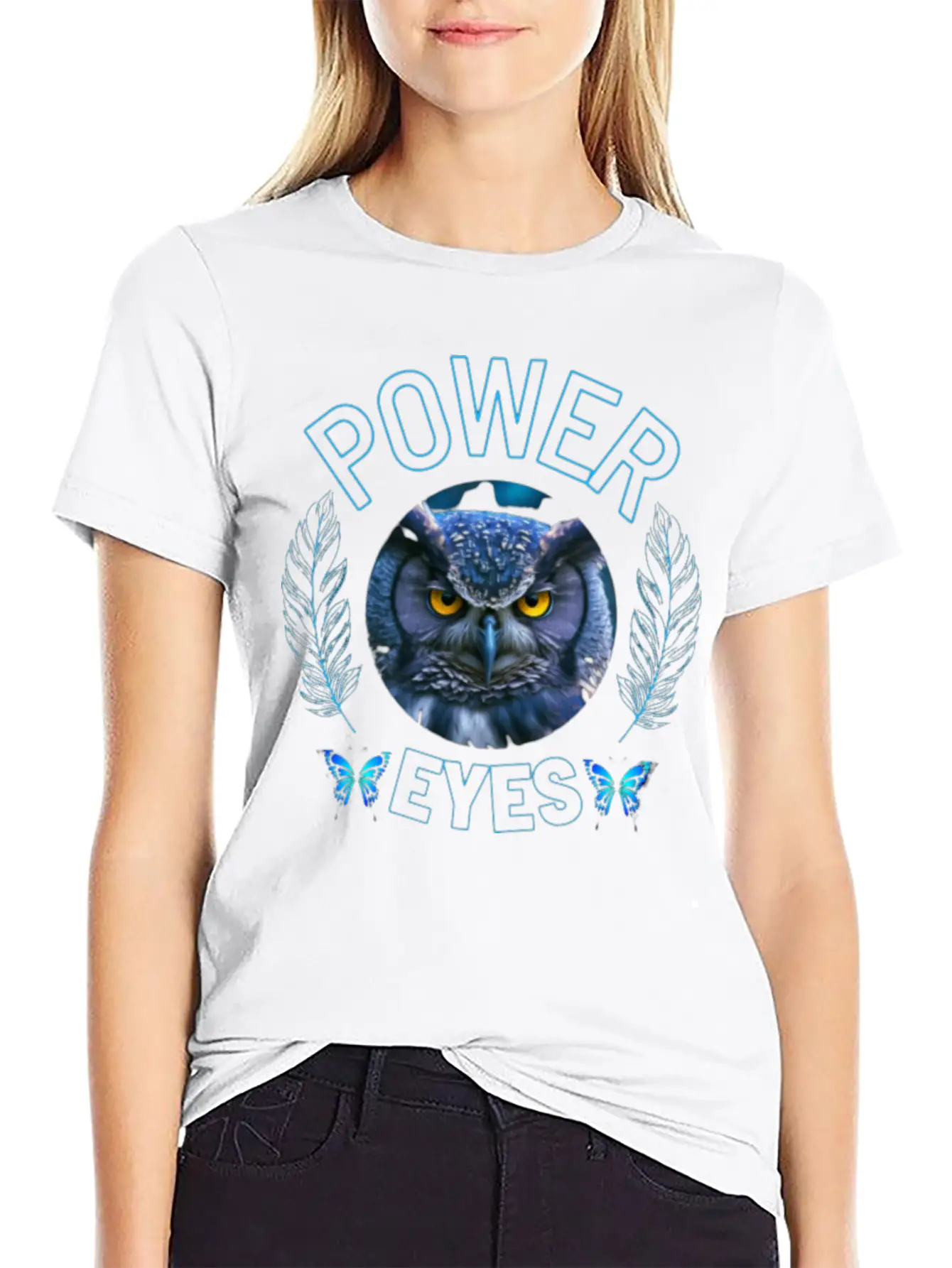 EYES OF OWL Unisex Casual T-Shirt – Clean Design For Daily Comfort
