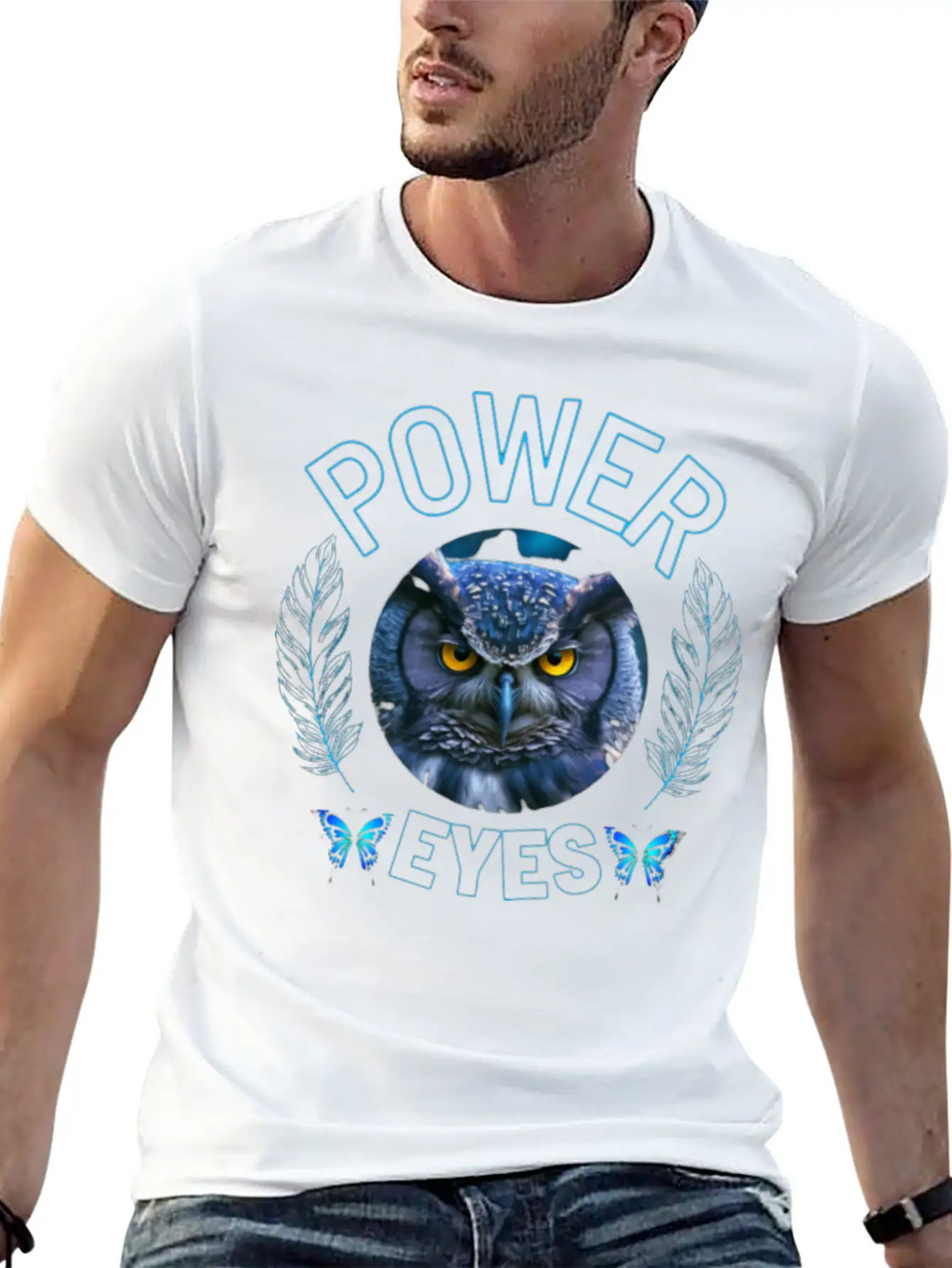 EYES OF OWL Unisex Casual T-Shirt – Clean Design For Daily Comfort