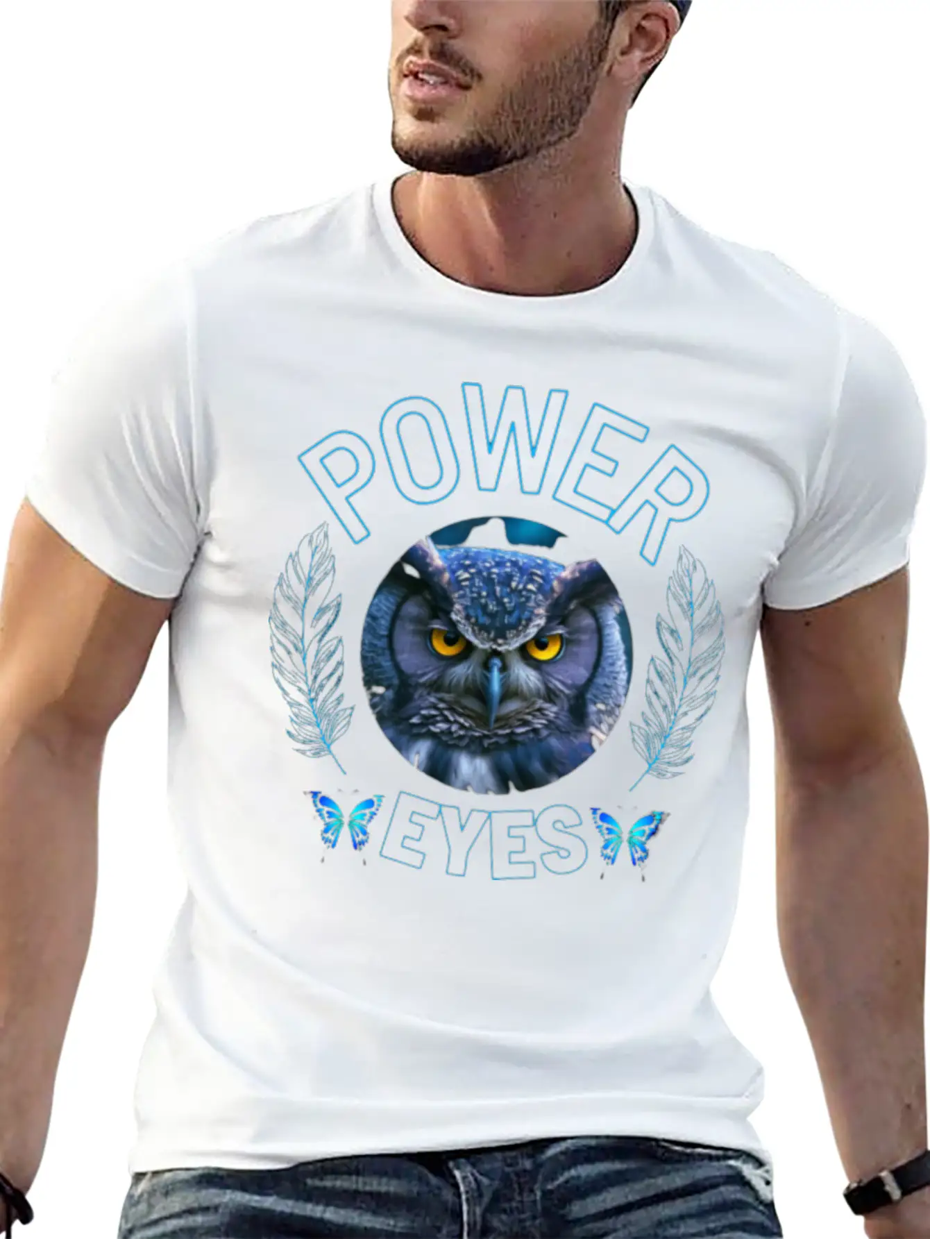 EYES OF OWL Unisex Casual T-Shirt – Clean Design For Daily Comfort