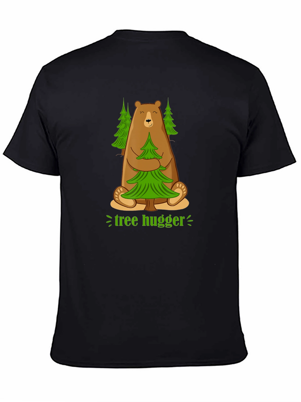 Tree Hugger Bear Graphic T-Shirt - Earth Friendly Tee