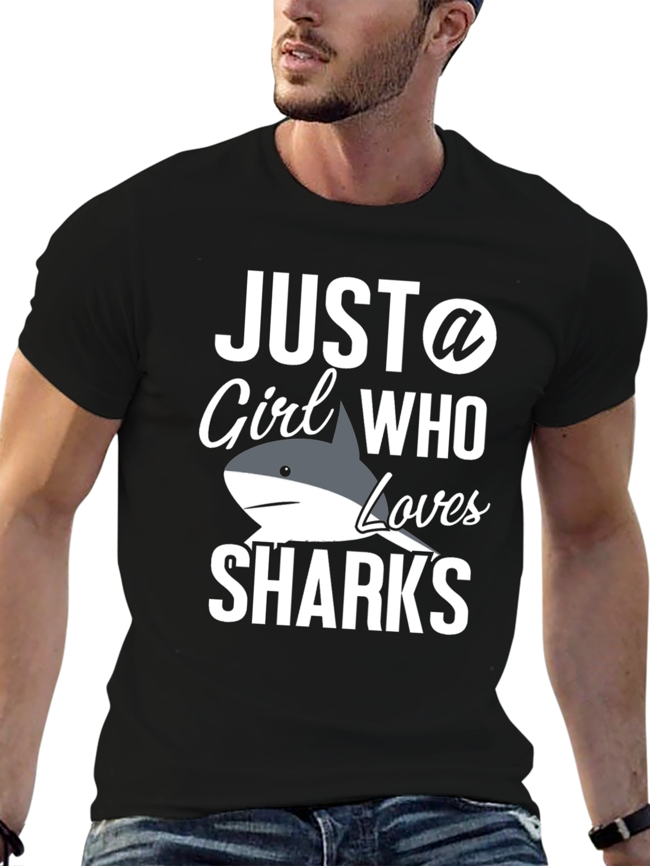 Just a Girl Who Loves Sharks T-Shirt