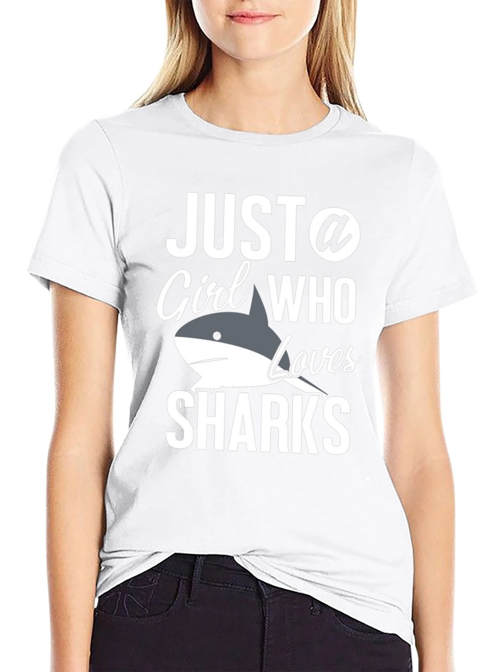 Just a Girl Who Loves Sharks T-Shirt